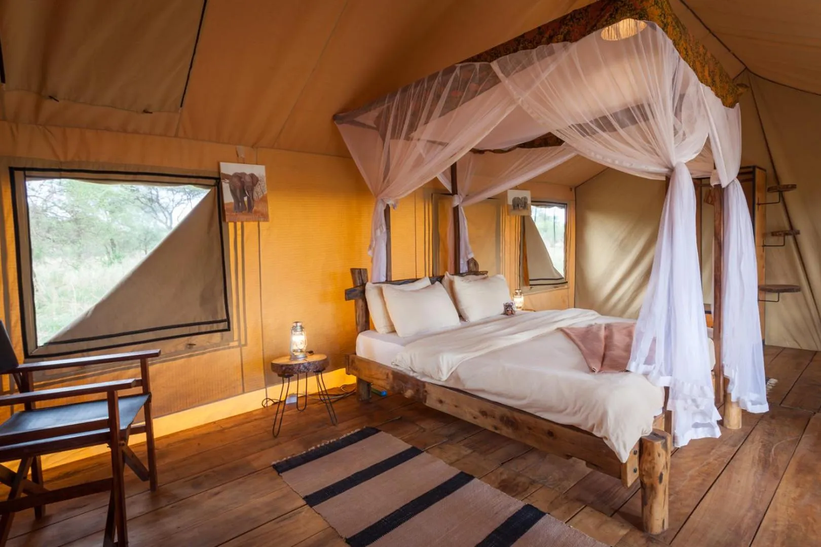 Bed in Baobab Tented Camp