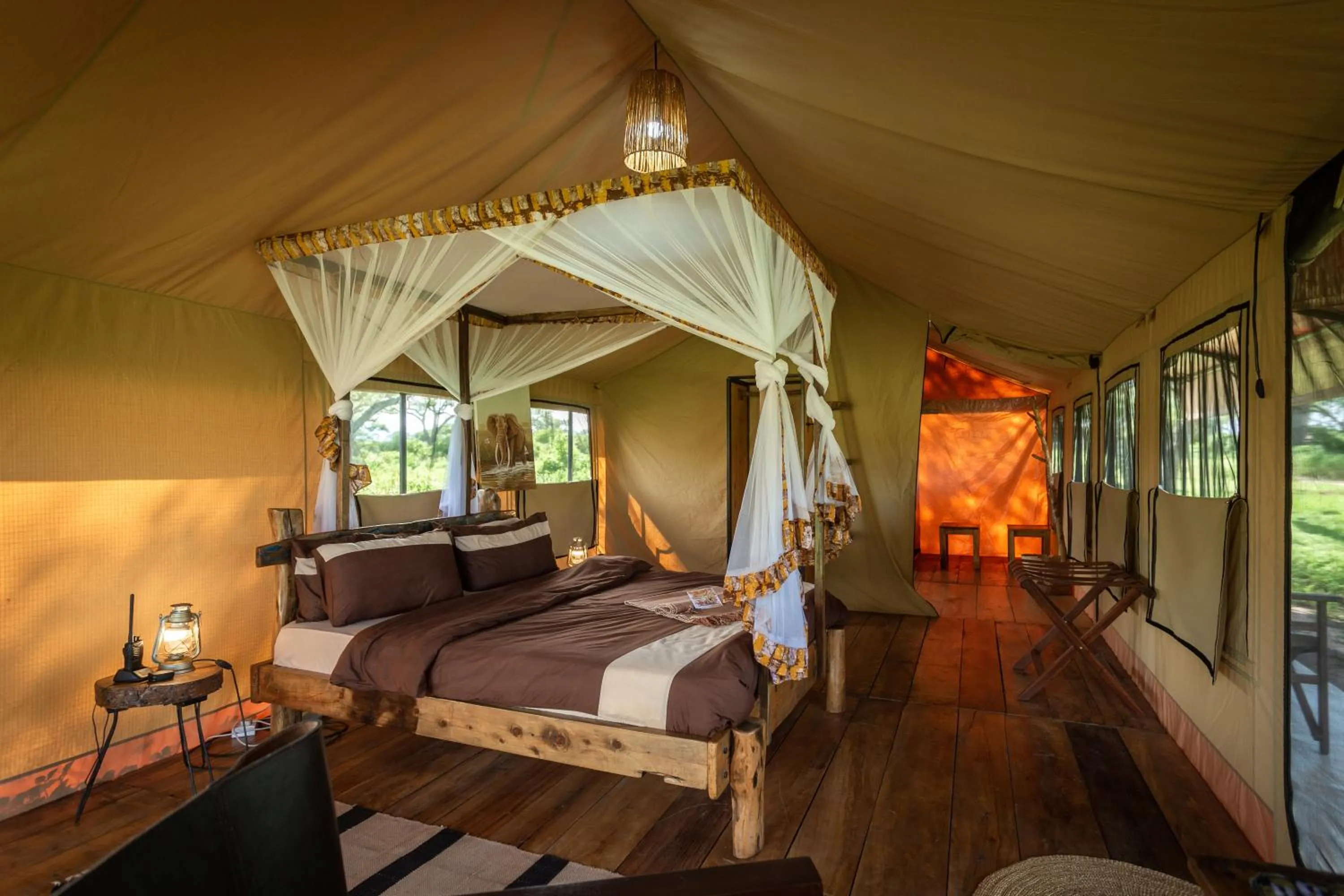 Bed in Baobab Tented Camp