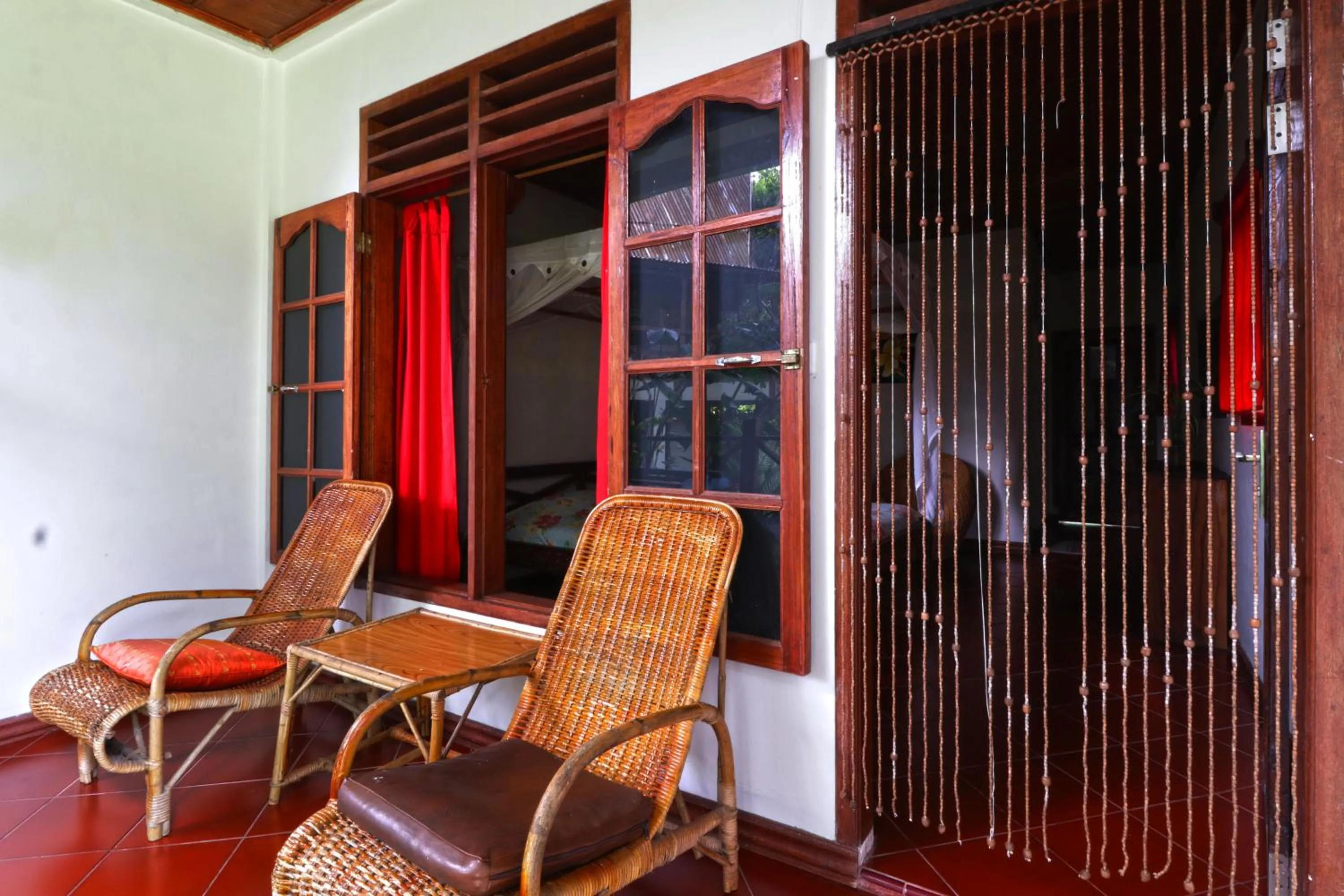 Seating area in Bagus Bay Homestay