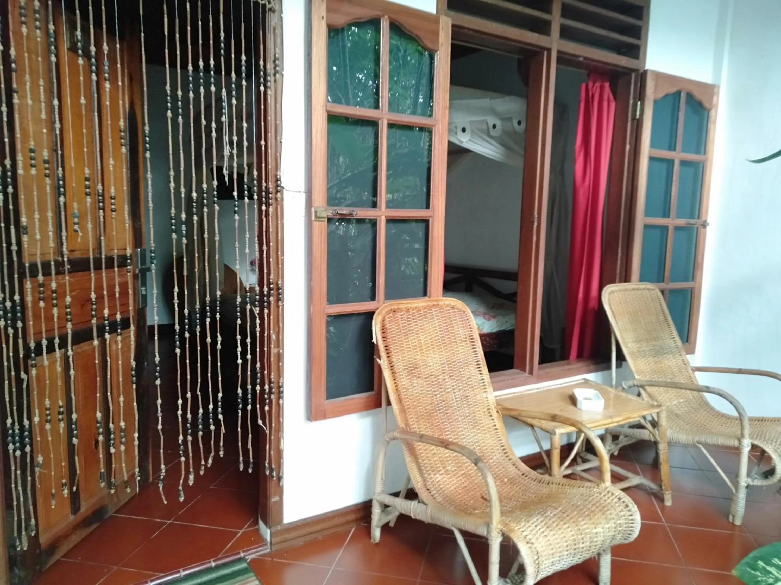 Seating area in Bagus Bay Homestay