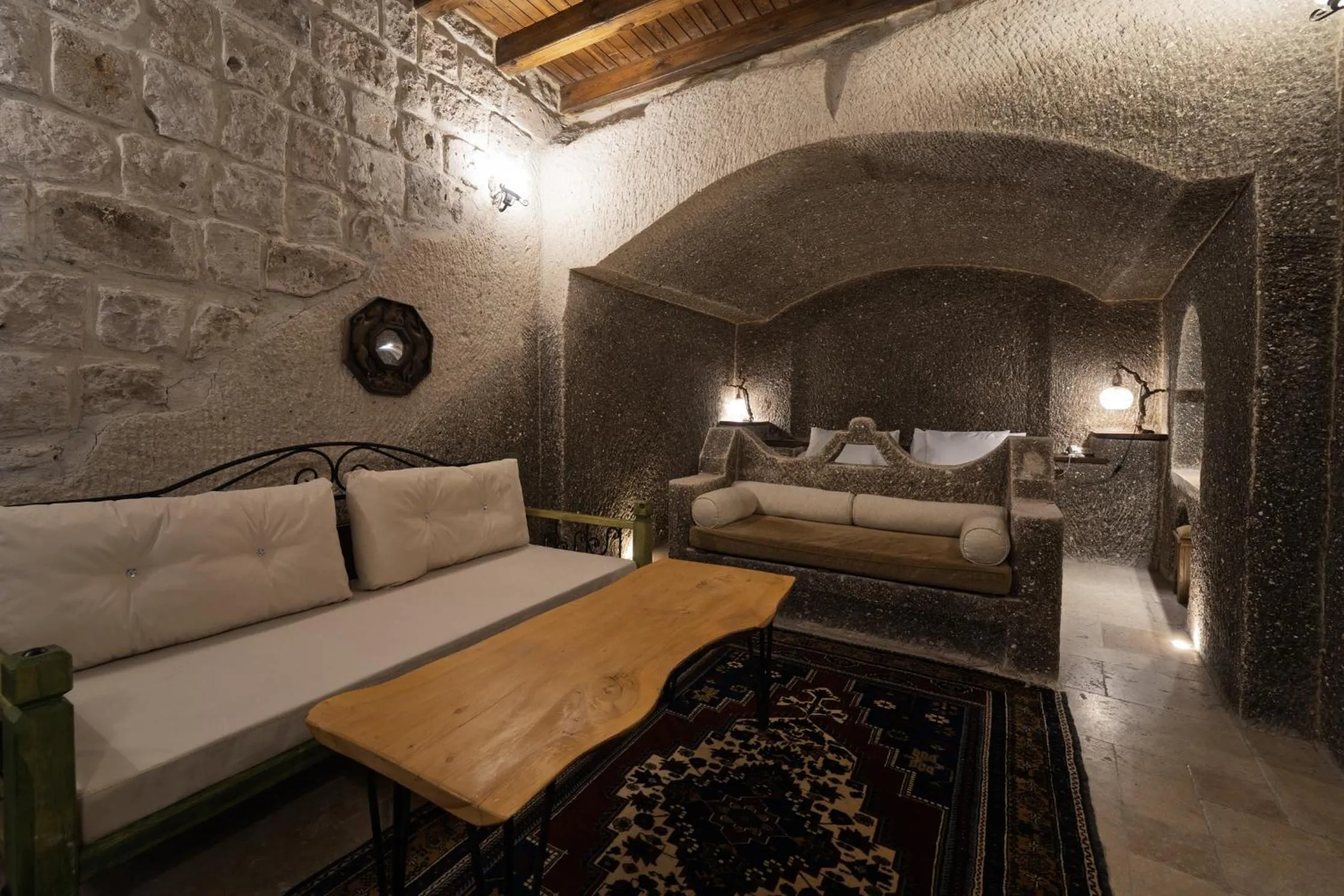 Bed in Grand Cave Suites