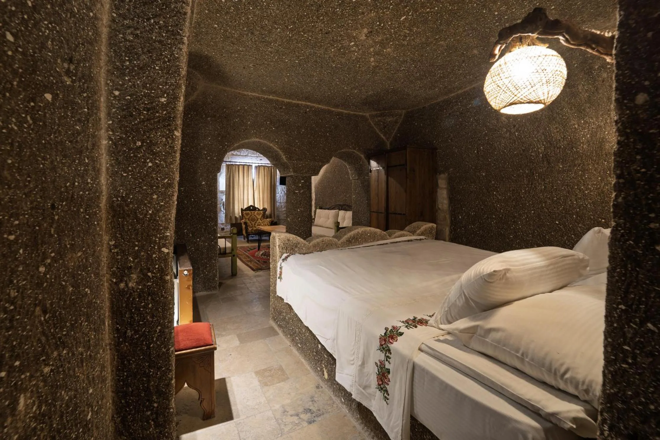 Bed in Grand Cave Suites