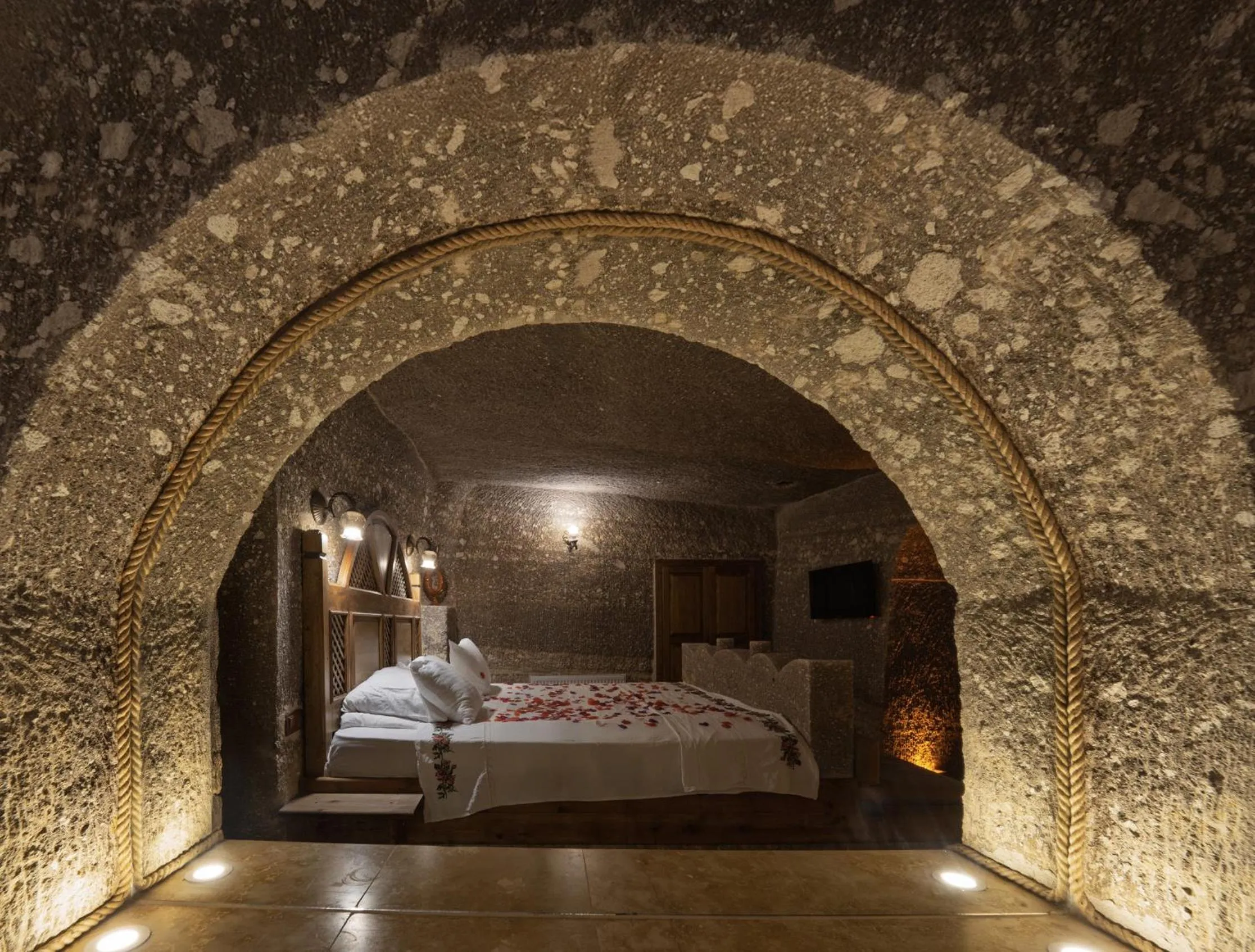 Bed in Grand Cave Suites