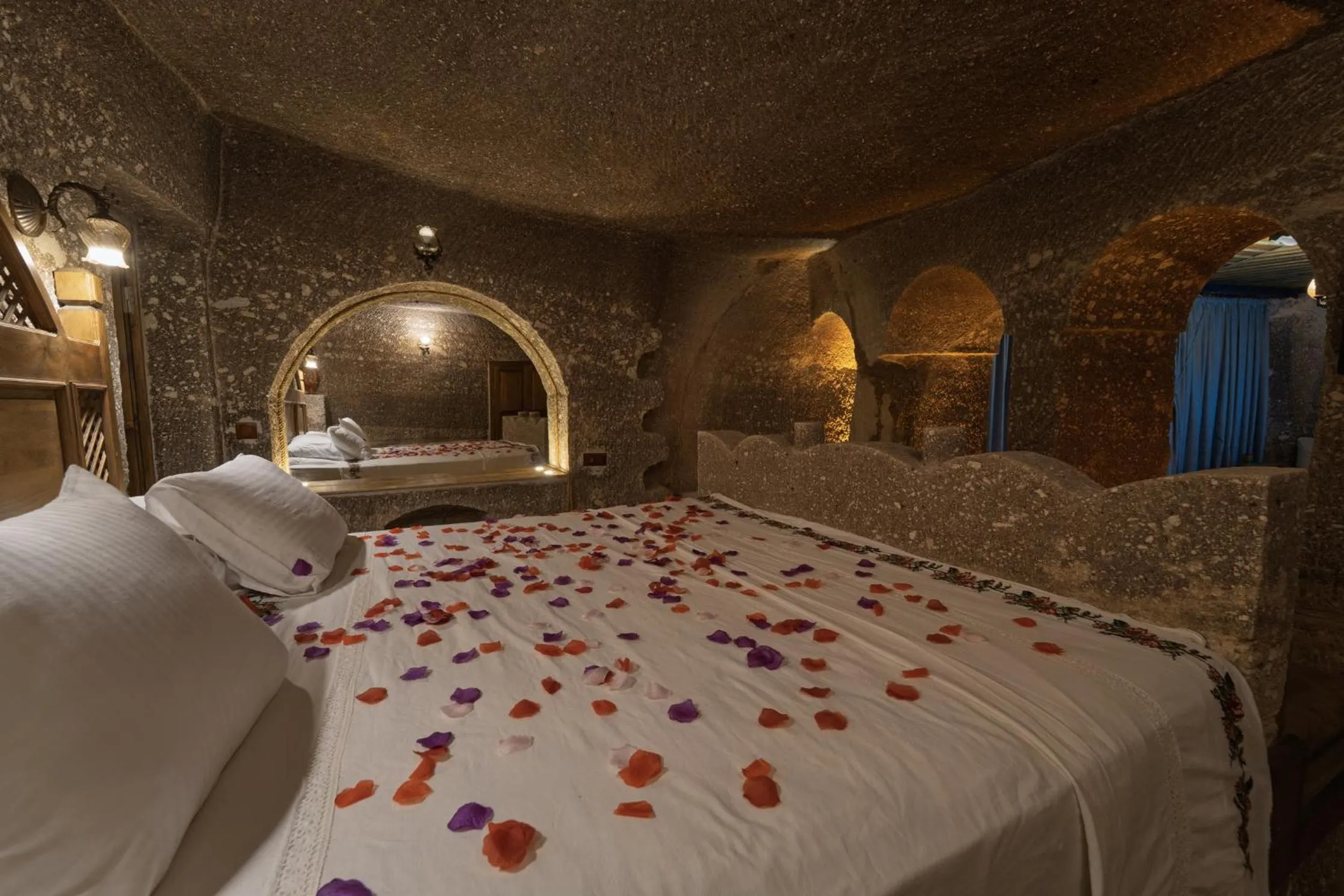 Bed in Grand Cave Suites