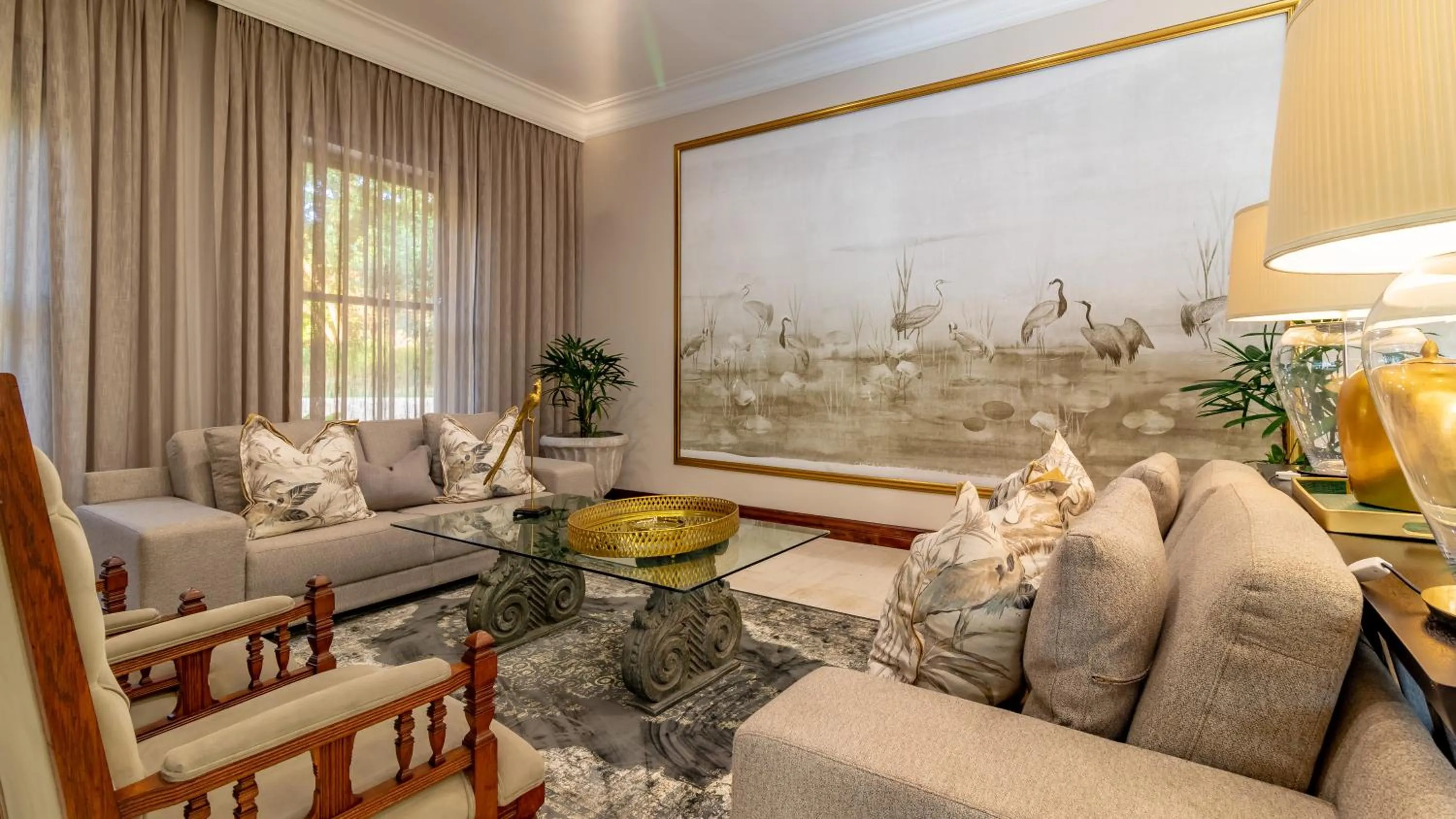 Seating area in Christies at 32 on Russell