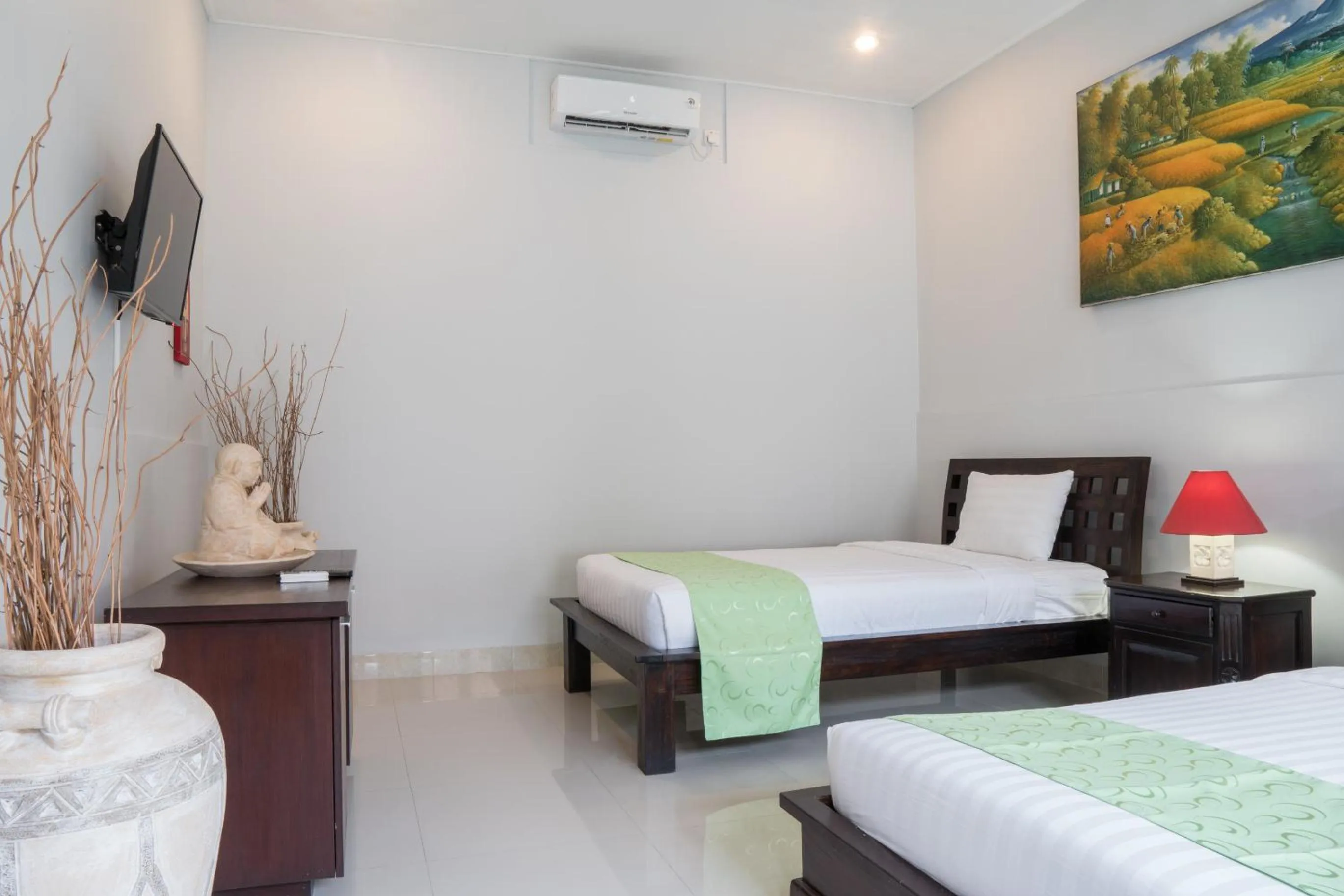 Bed in The Catur Villa Seminyak