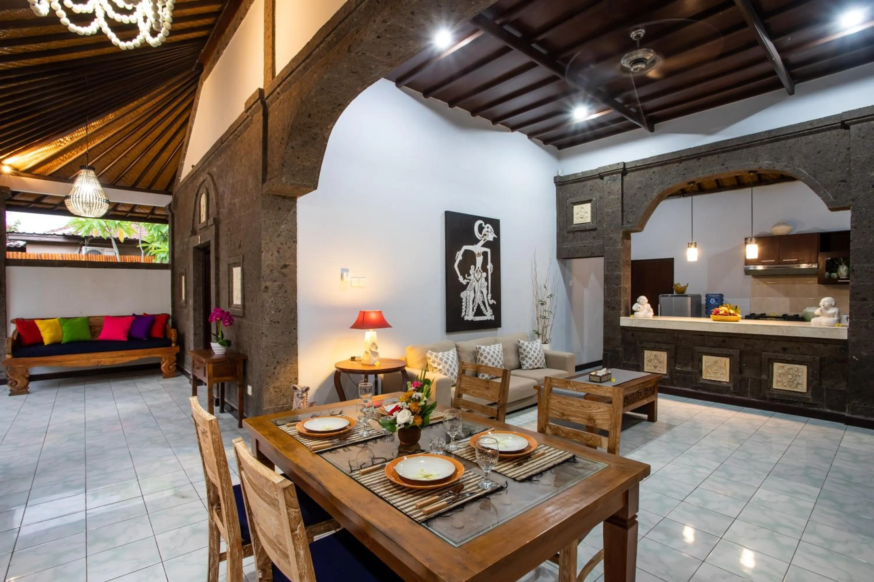 Living room in The Catur Villa Seminyak
