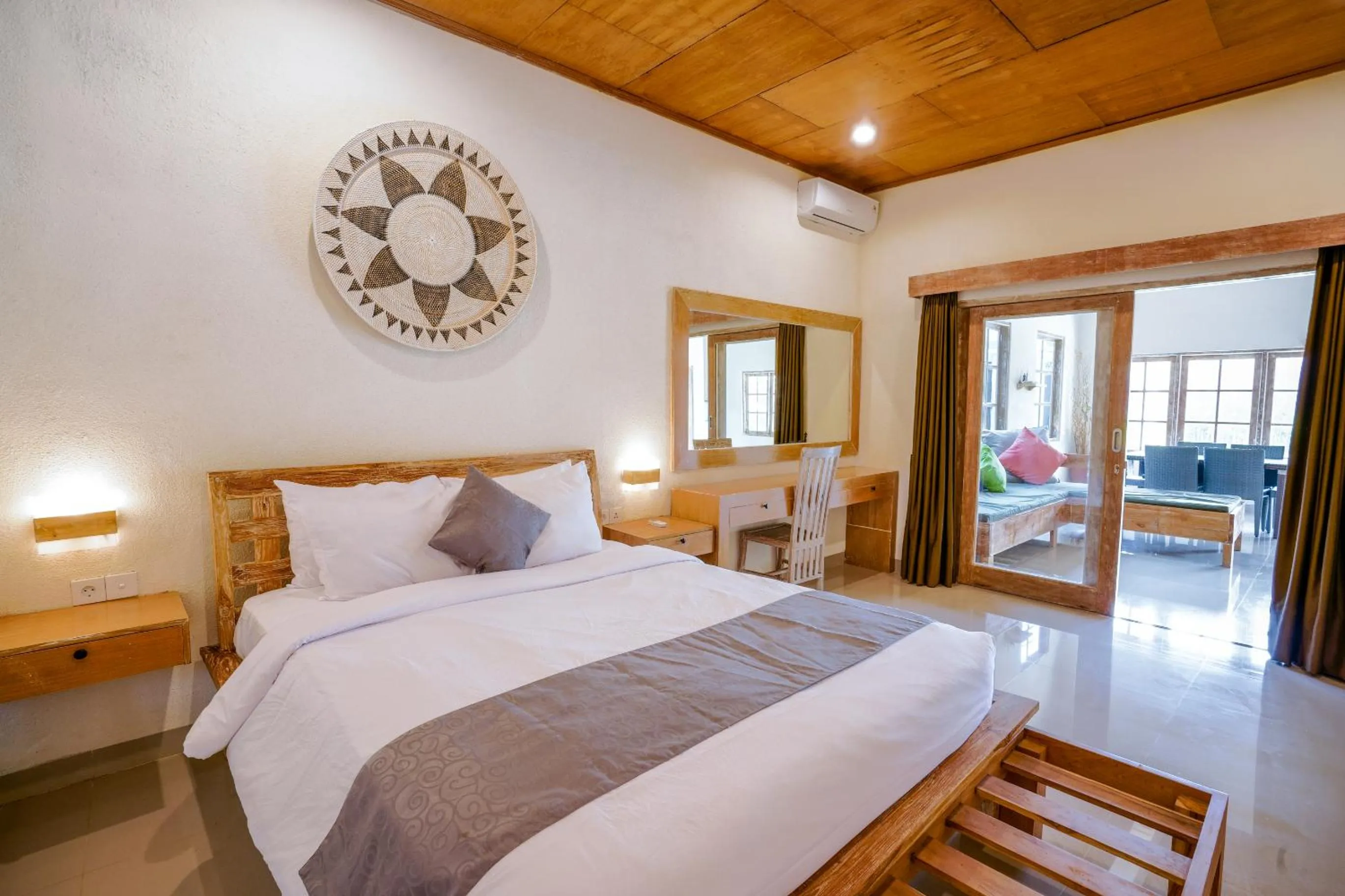 Bed in The Catur Villa Seminyak