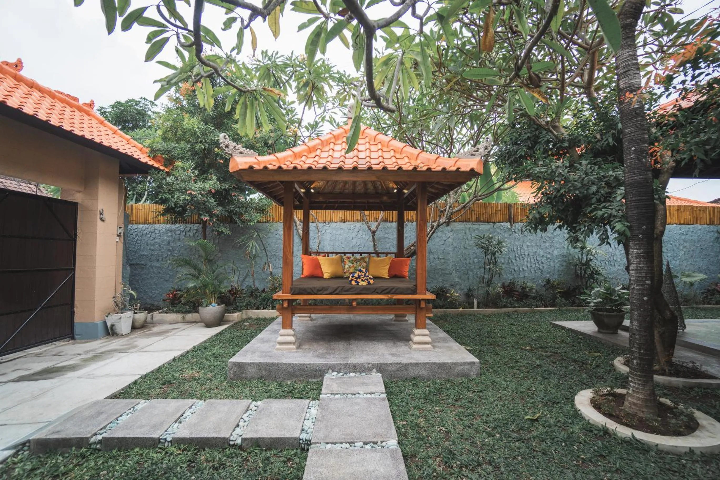 Garden view in The Catur Villa Seminyak