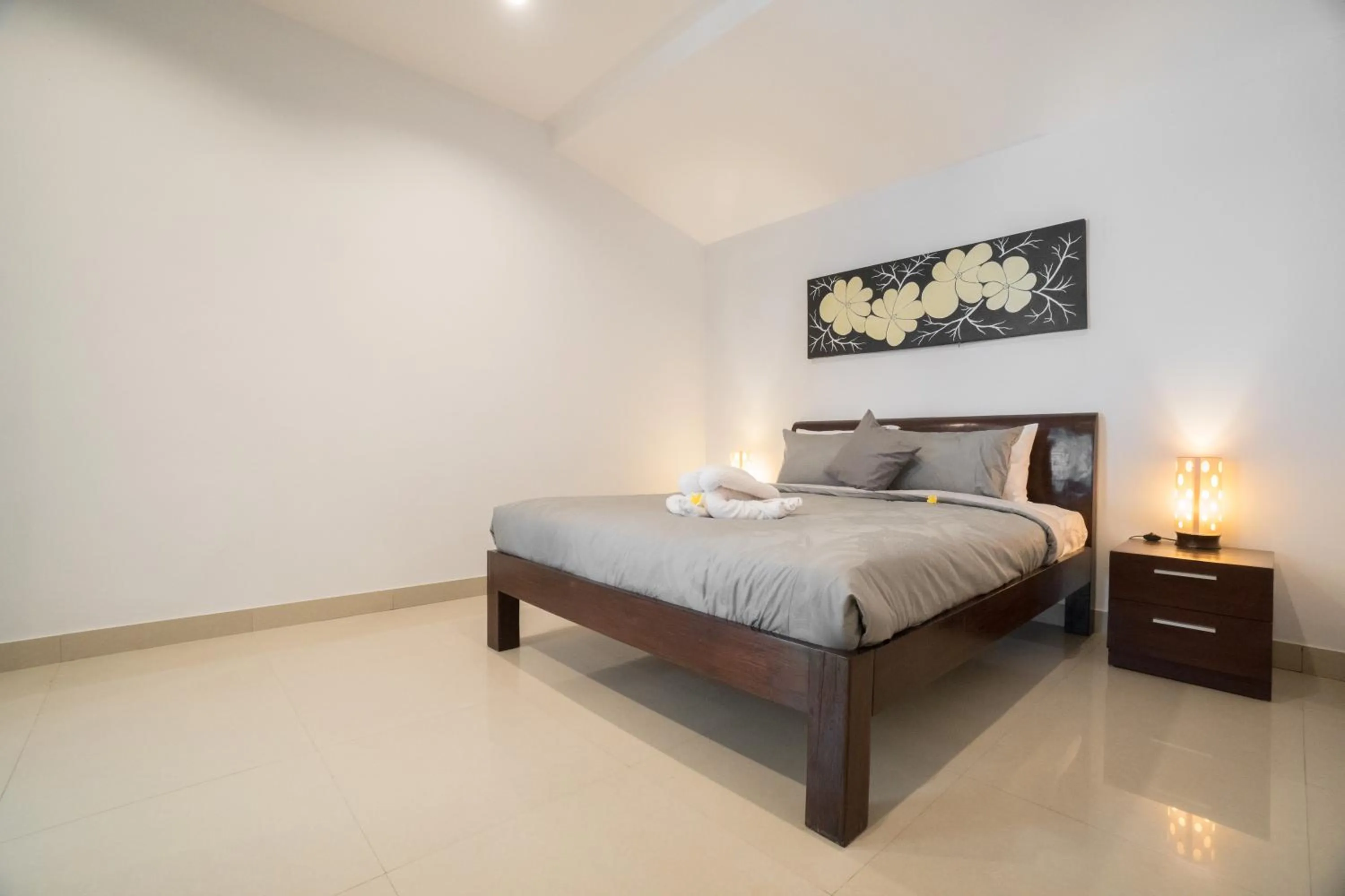Bed in The Catur Villa Seminyak