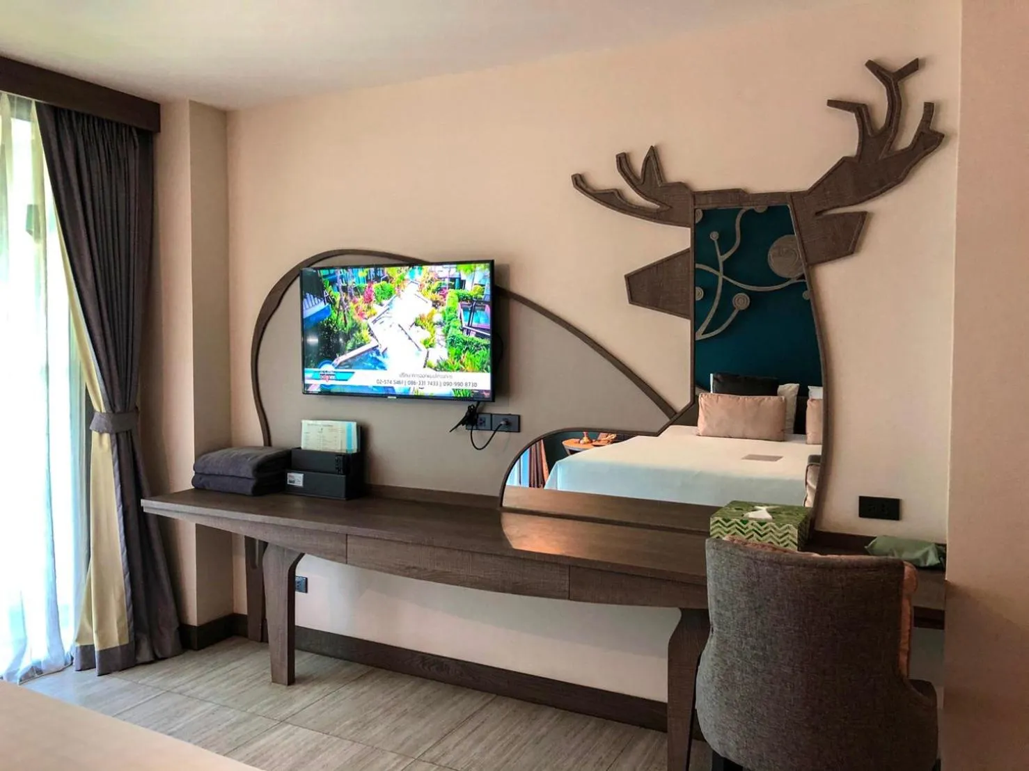 Decorative detail, Bed in Green Pix Khaoyai