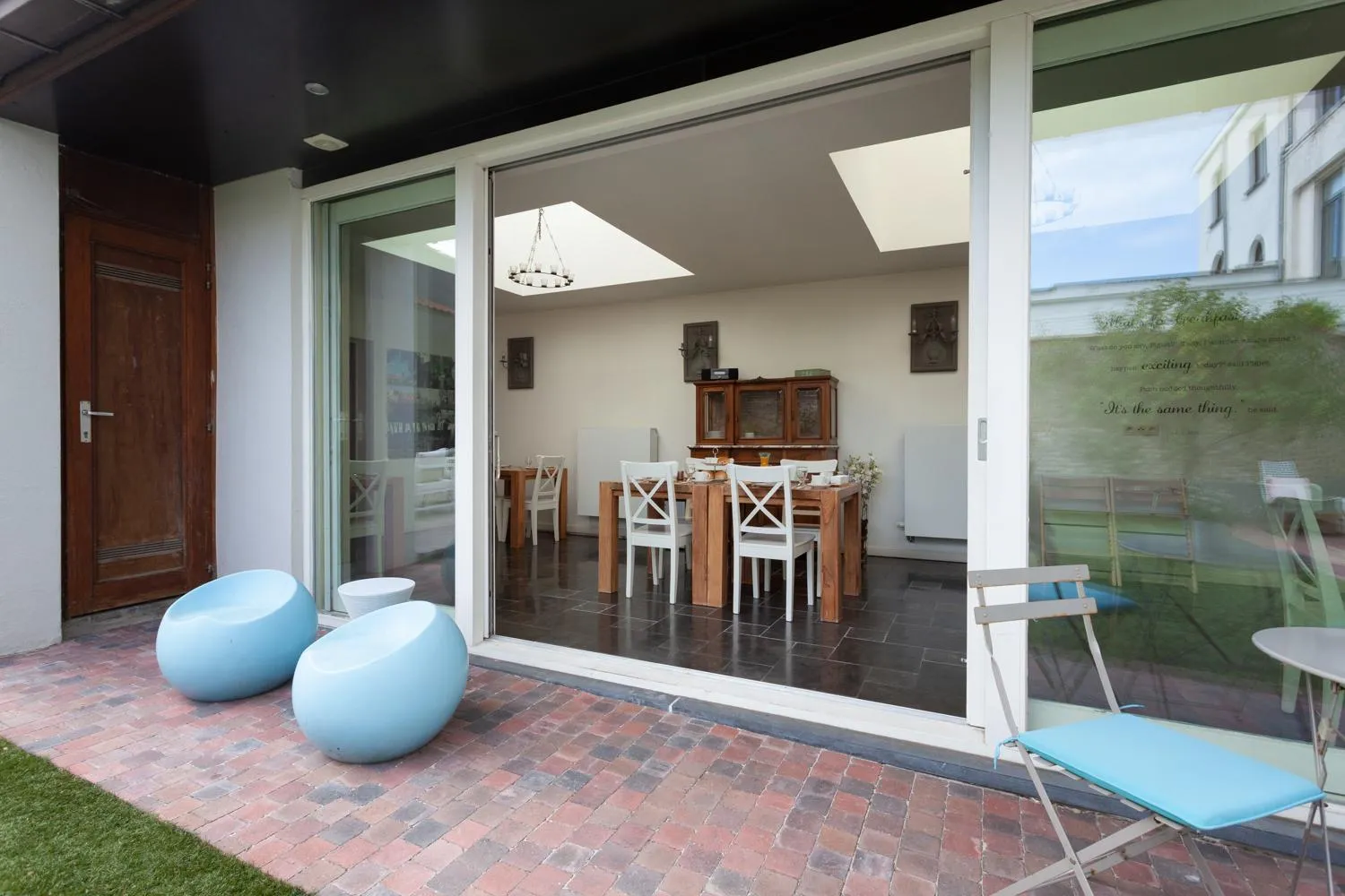 Patio in Boutique B&B The Townhouse