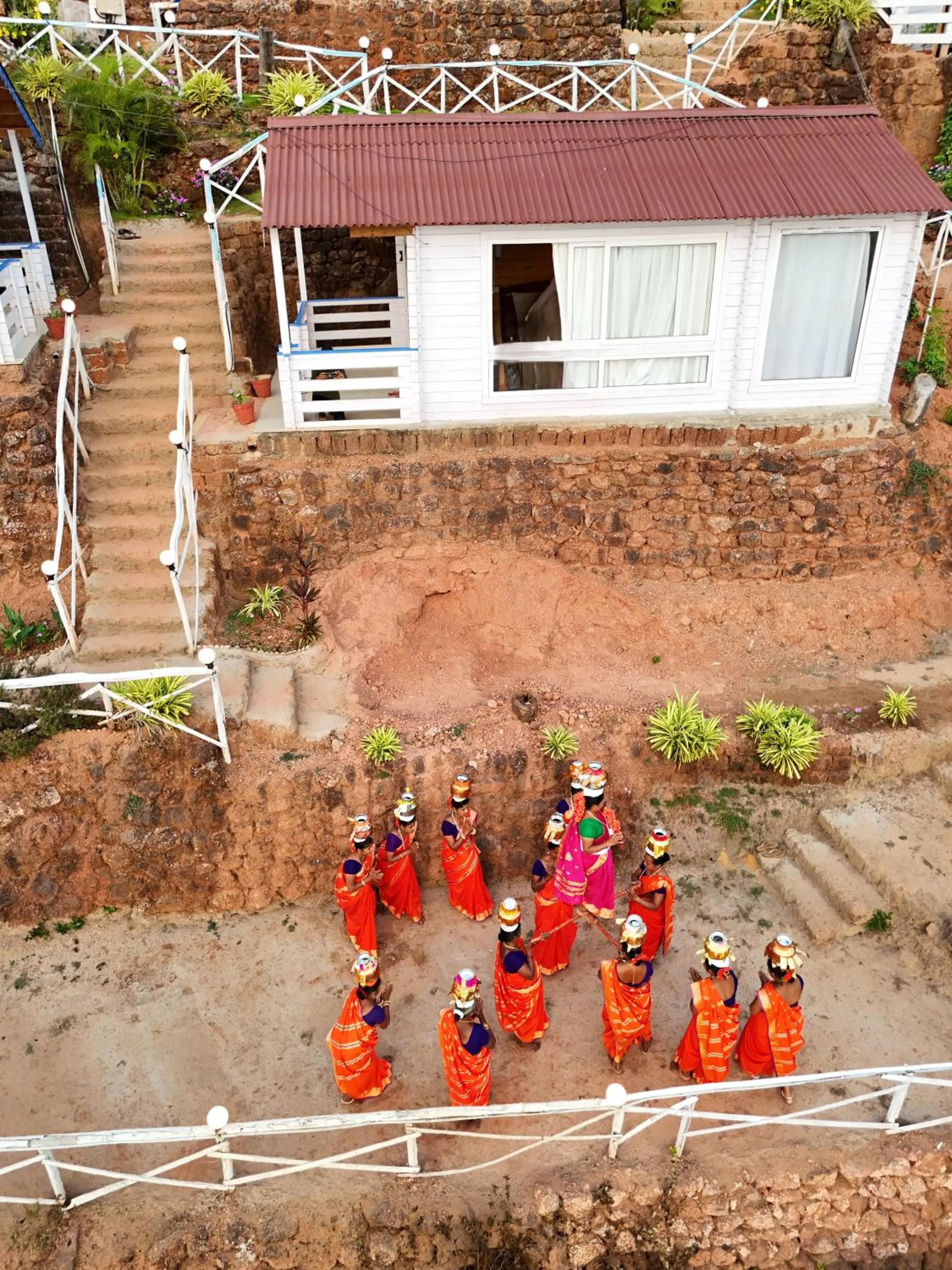 Garden view in Red Crab Eco Resorts