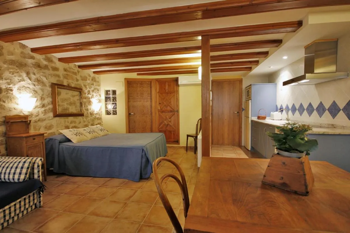 Kitchen or kitchenette in Apartamentos Santa Agueda