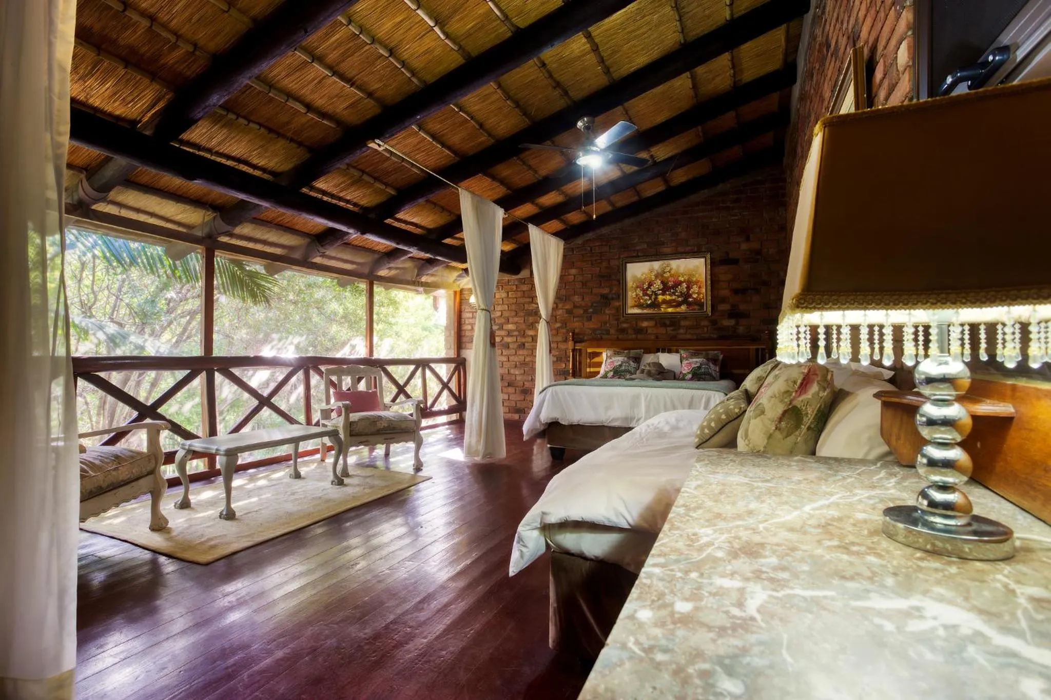 Seating area in Doringpoort Lodge