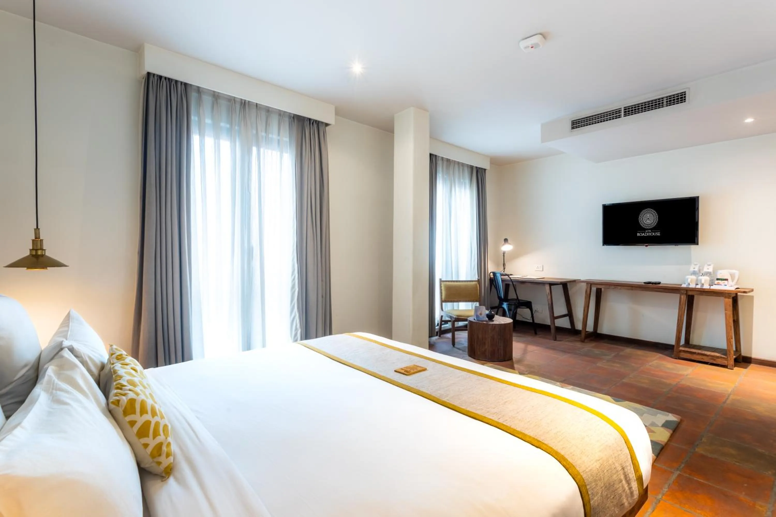 Bed in Hotel Roadhouse, Thamel, Kathmandu- Contemporary Boutique