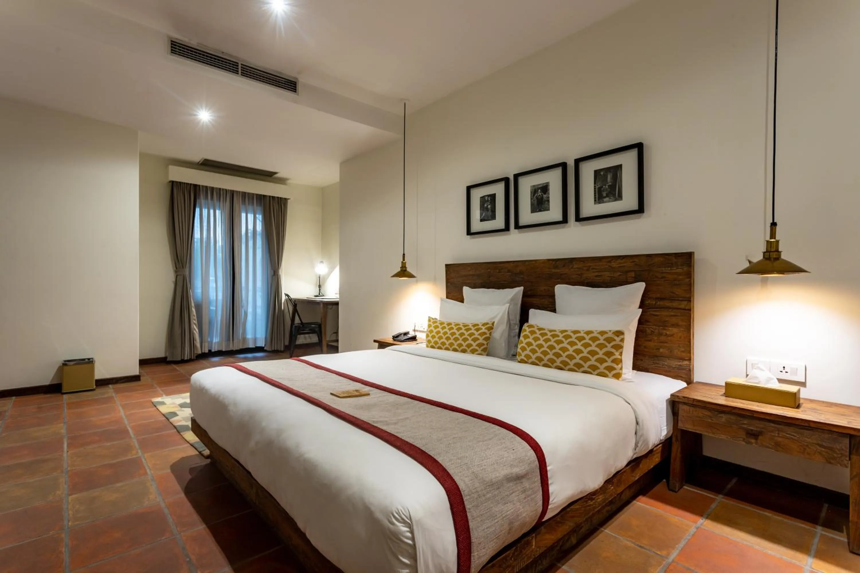 Bed in Hotel Roadhouse, Thamel, Kathmandu- Contemporary Boutique