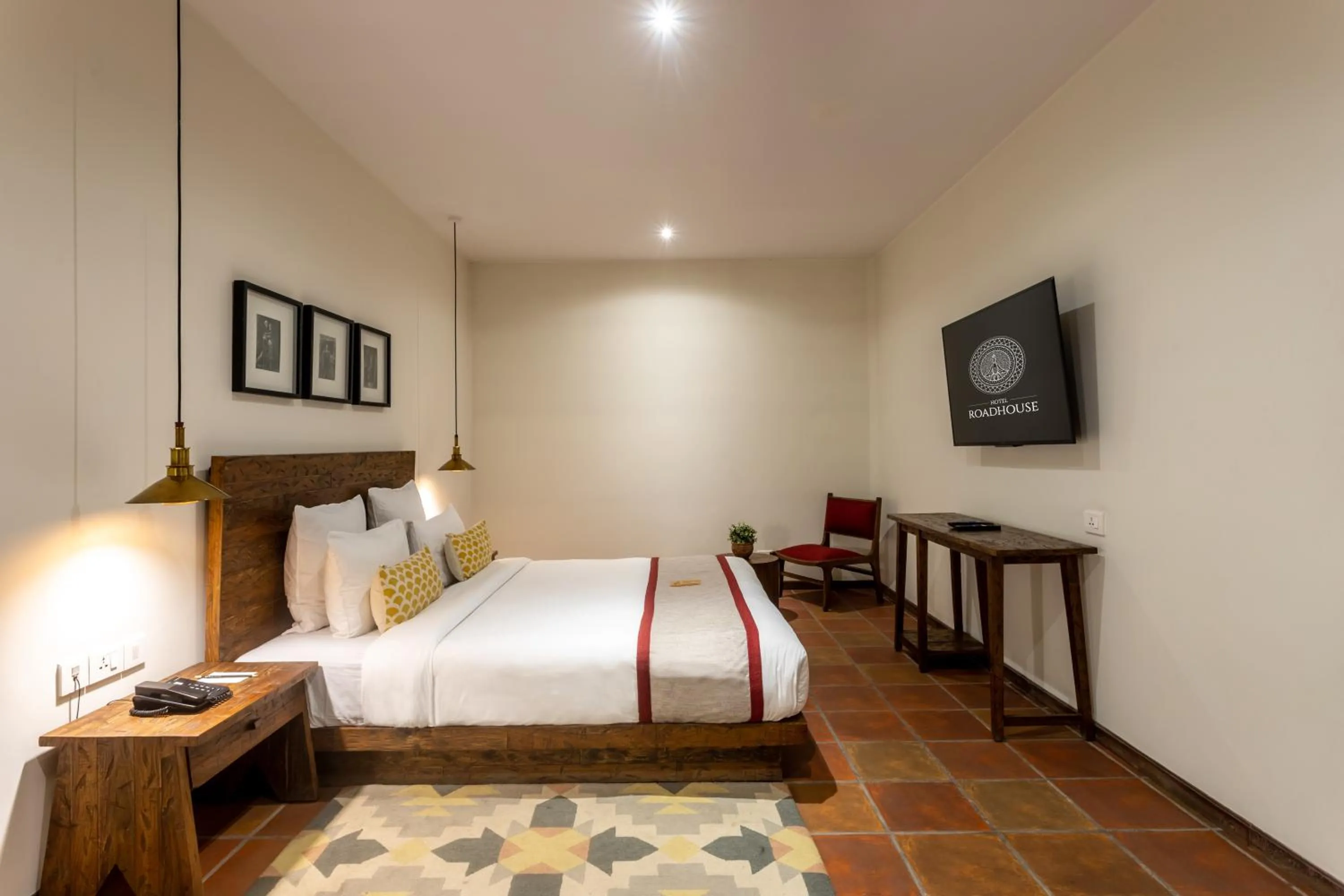 Bed in Hotel Roadhouse, Thamel, Kathmandu- Contemporary Boutique