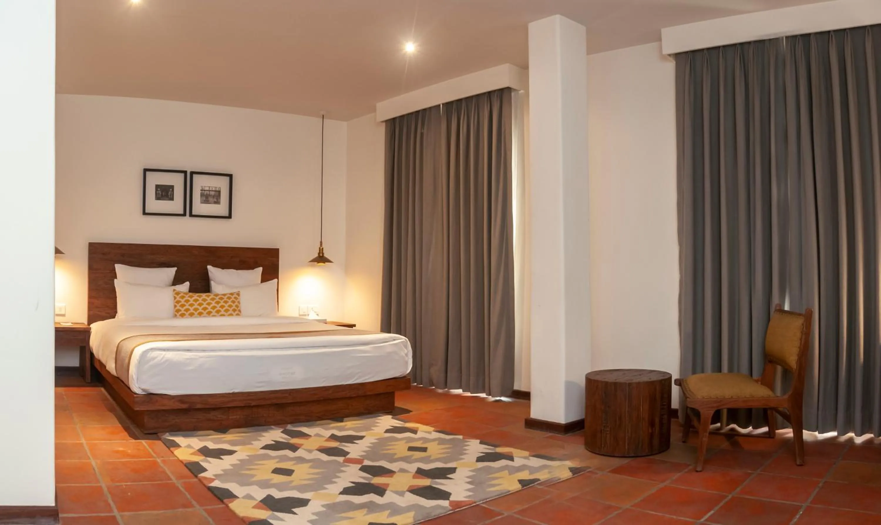 Bed in Hotel Roadhouse, Thamel, Kathmandu- Contemporary Boutique