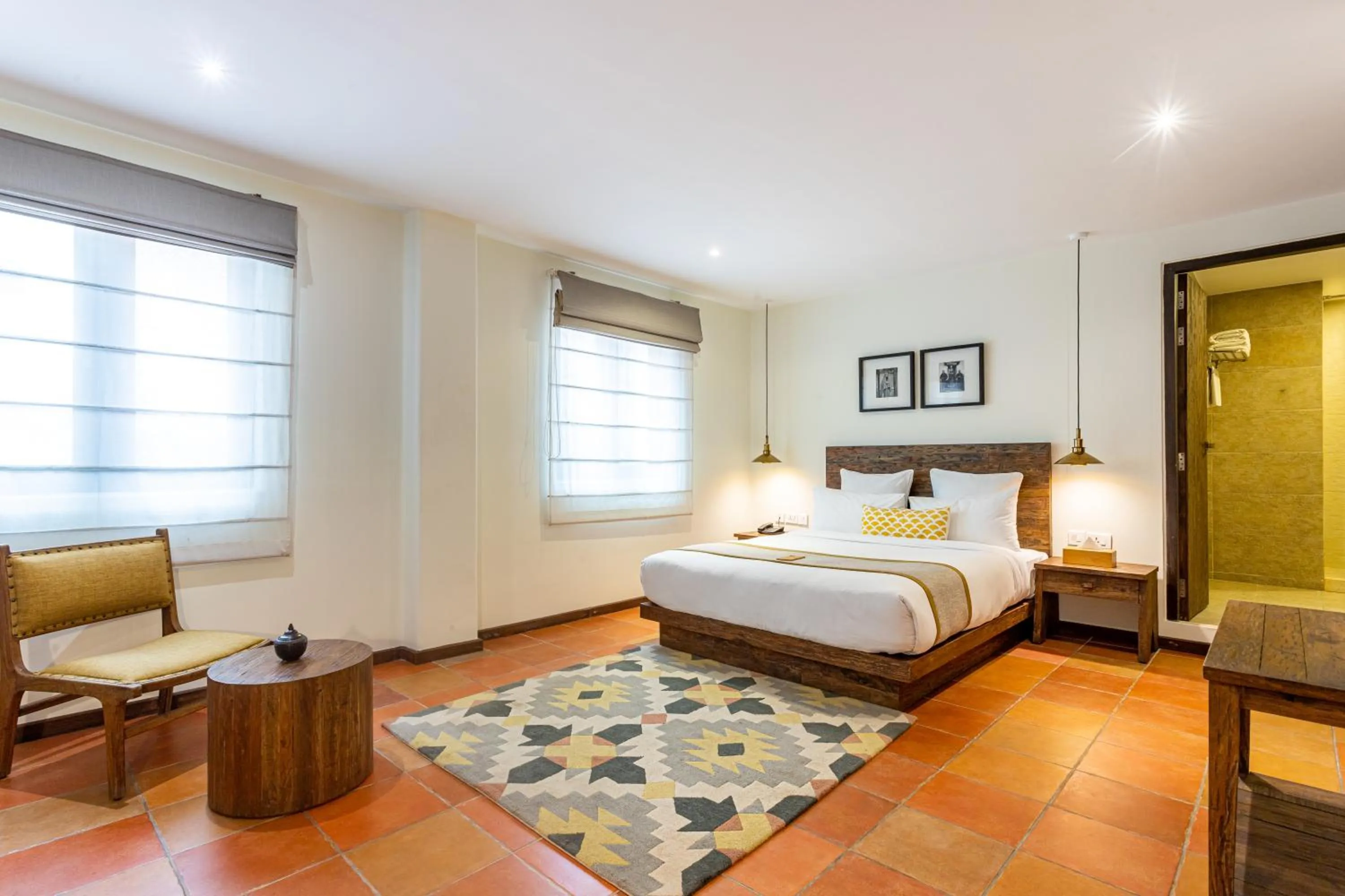 Bed in Hotel Roadhouse, Thamel, Kathmandu- Contemporary Boutique