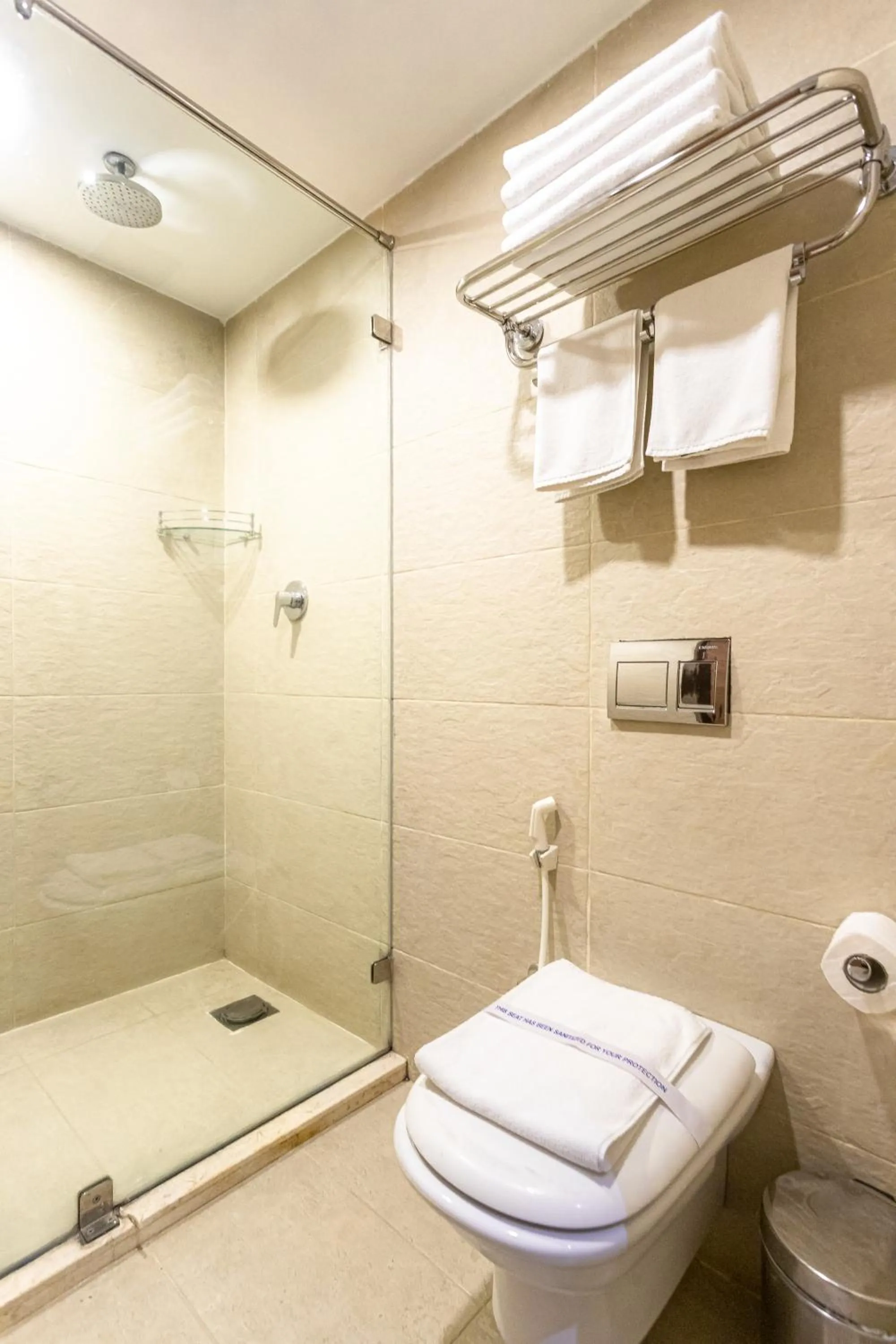 Shower in Hotel Roadhouse, Thamel, Kathmandu- Contemporary Boutique