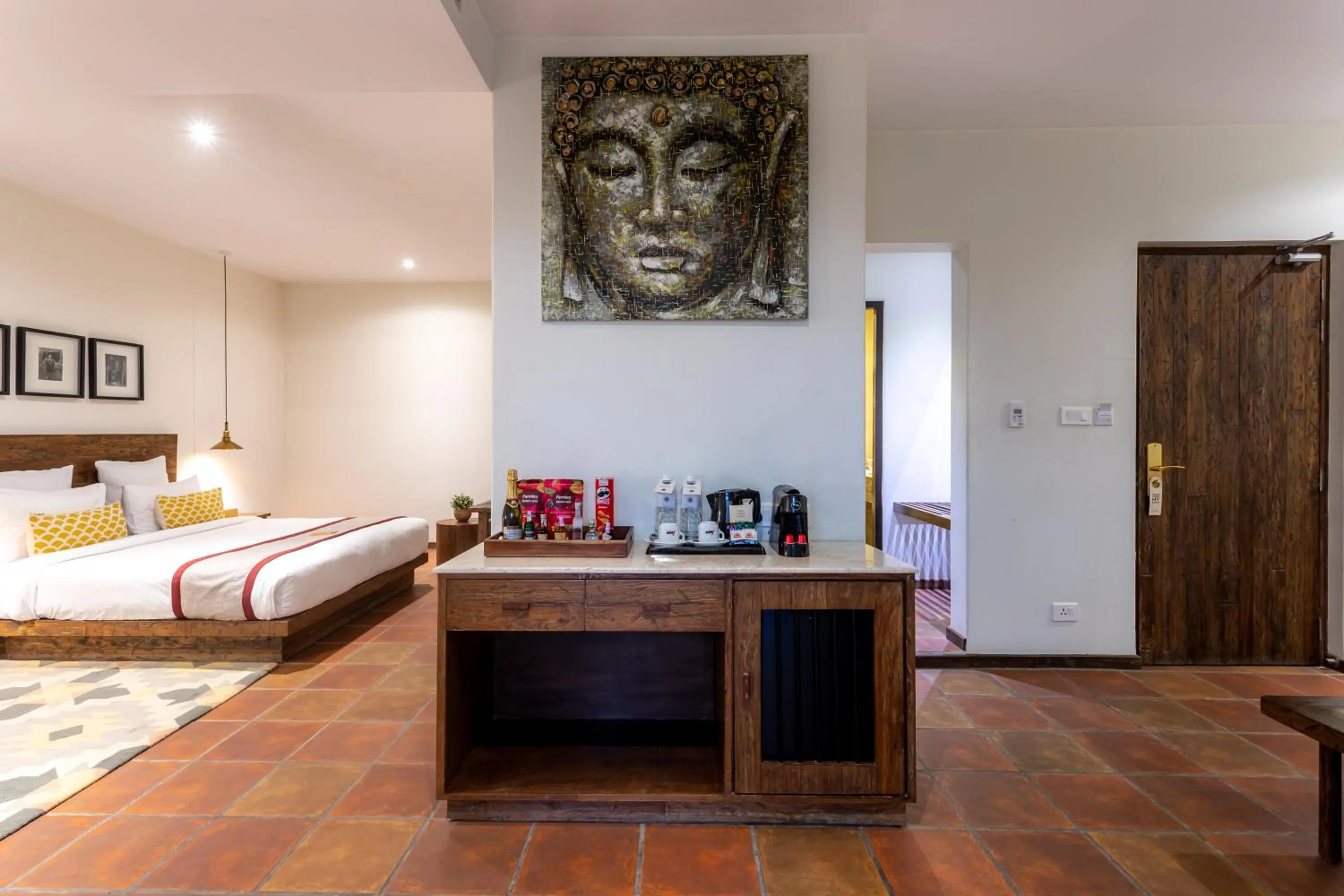 View (from property/room), Bed in Hotel Roadhouse, Thamel, Kathmandu- Contemporary Boutique