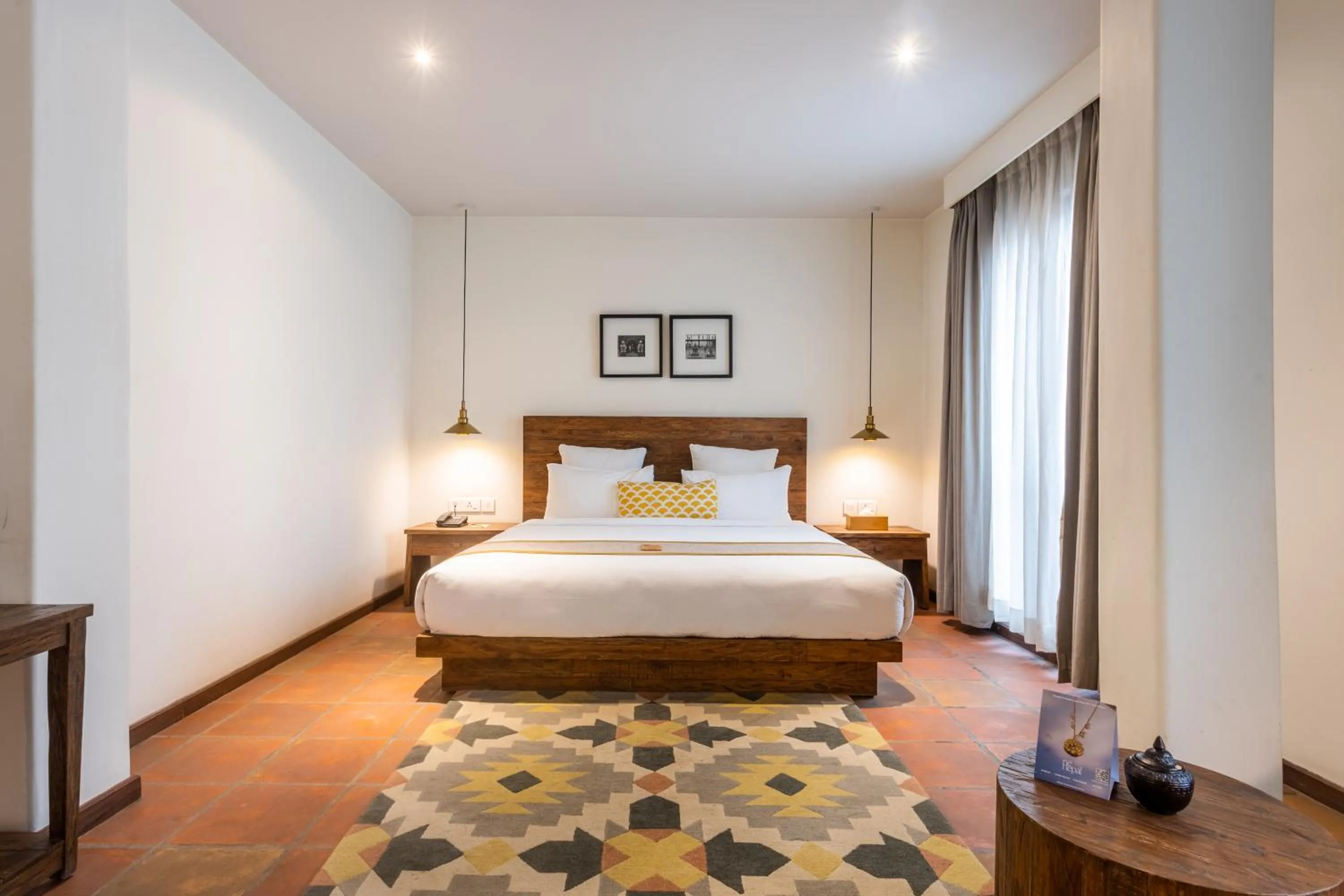 Bed in Hotel Roadhouse, Thamel, Kathmandu- Contemporary Boutique