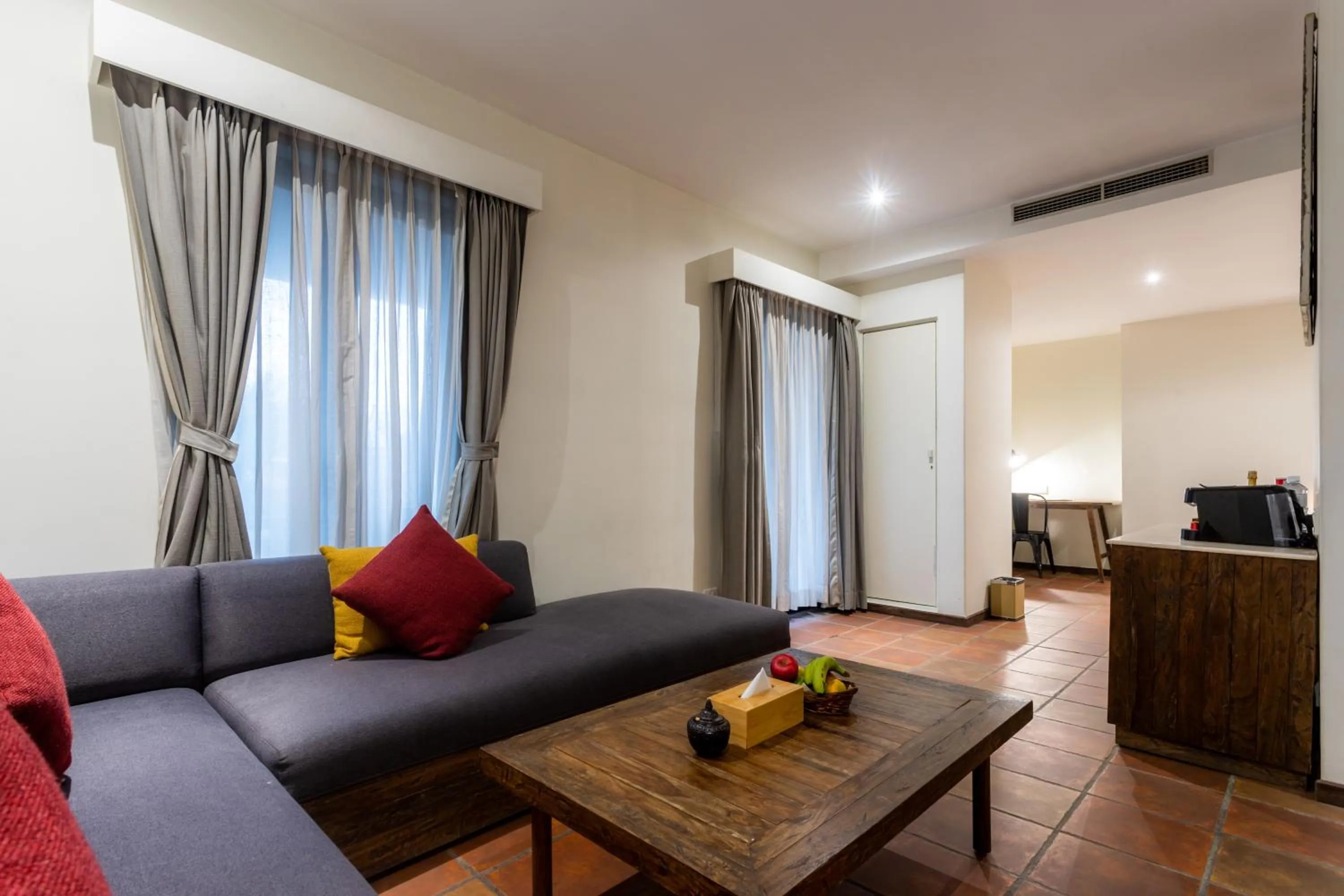 Living room in Hotel Roadhouse, Thamel, Kathmandu- Contemporary Boutique