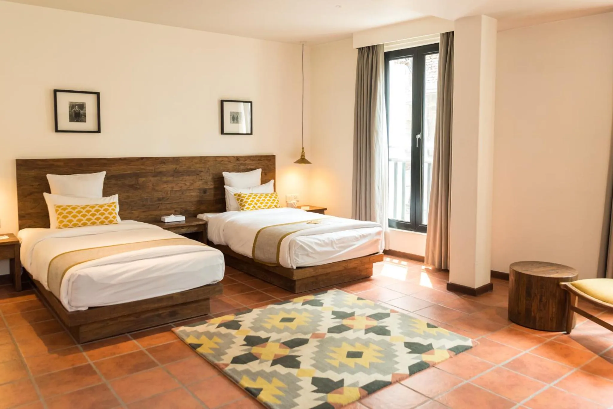 Bed in Hotel Roadhouse, Thamel, Kathmandu- Contemporary Boutique