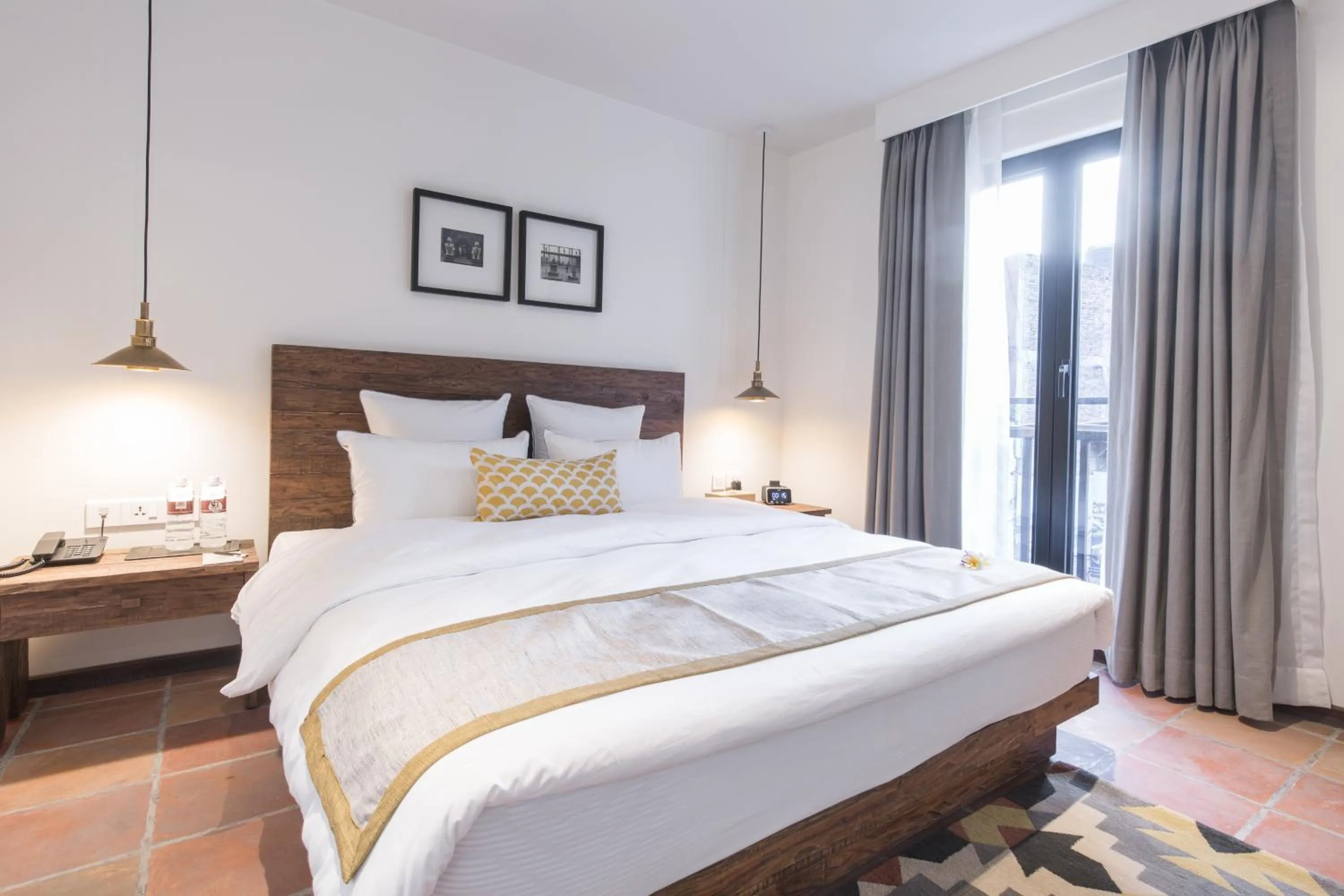 Bed in Hotel Roadhouse, Thamel, Kathmandu- Contemporary Boutique