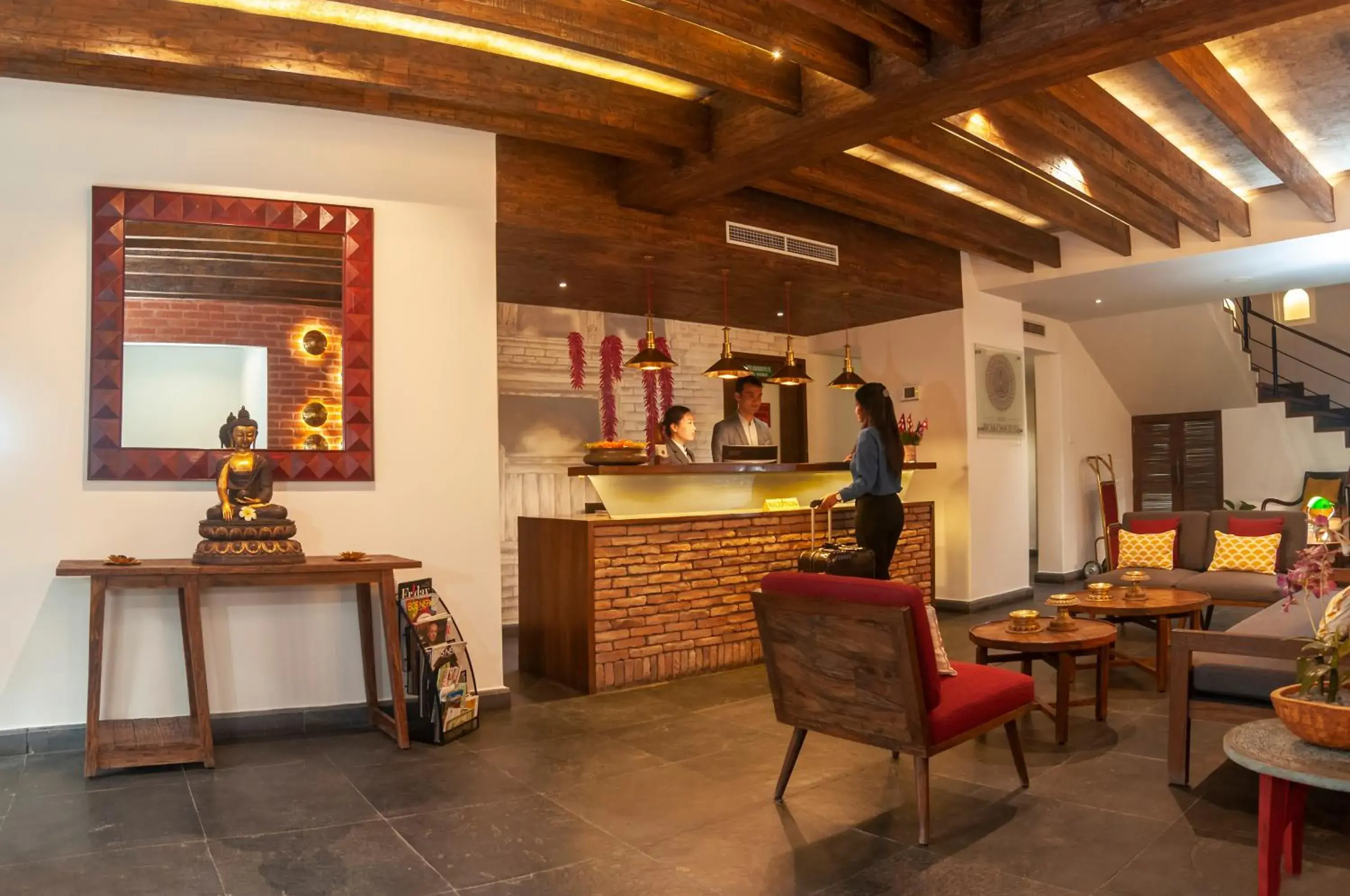 Lounge or bar in Hotel Roadhouse, Thamel, Kathmandu- Contemporary Boutique Lounge or bar in Hotel Roadhouse, Thamel, Kathmandu- Contemporary Boutique