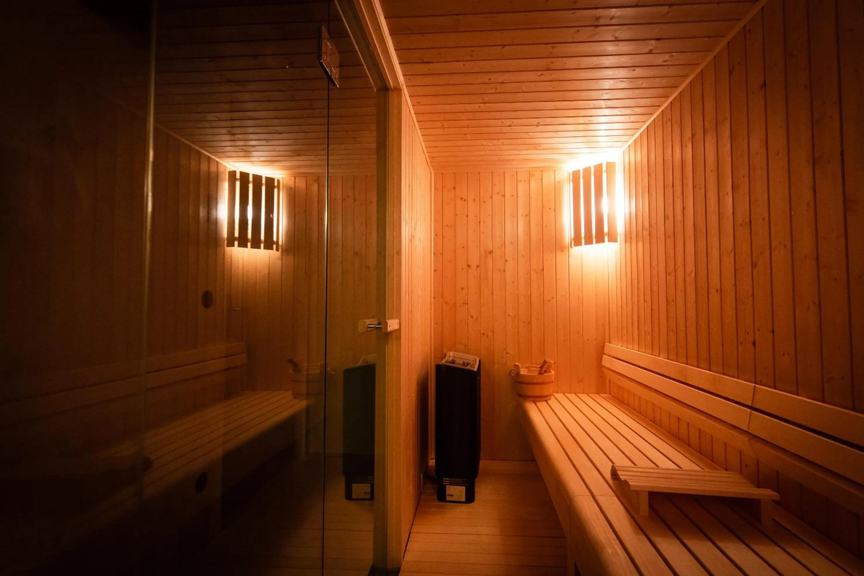 Sauna in Zero Box Lodge Porto