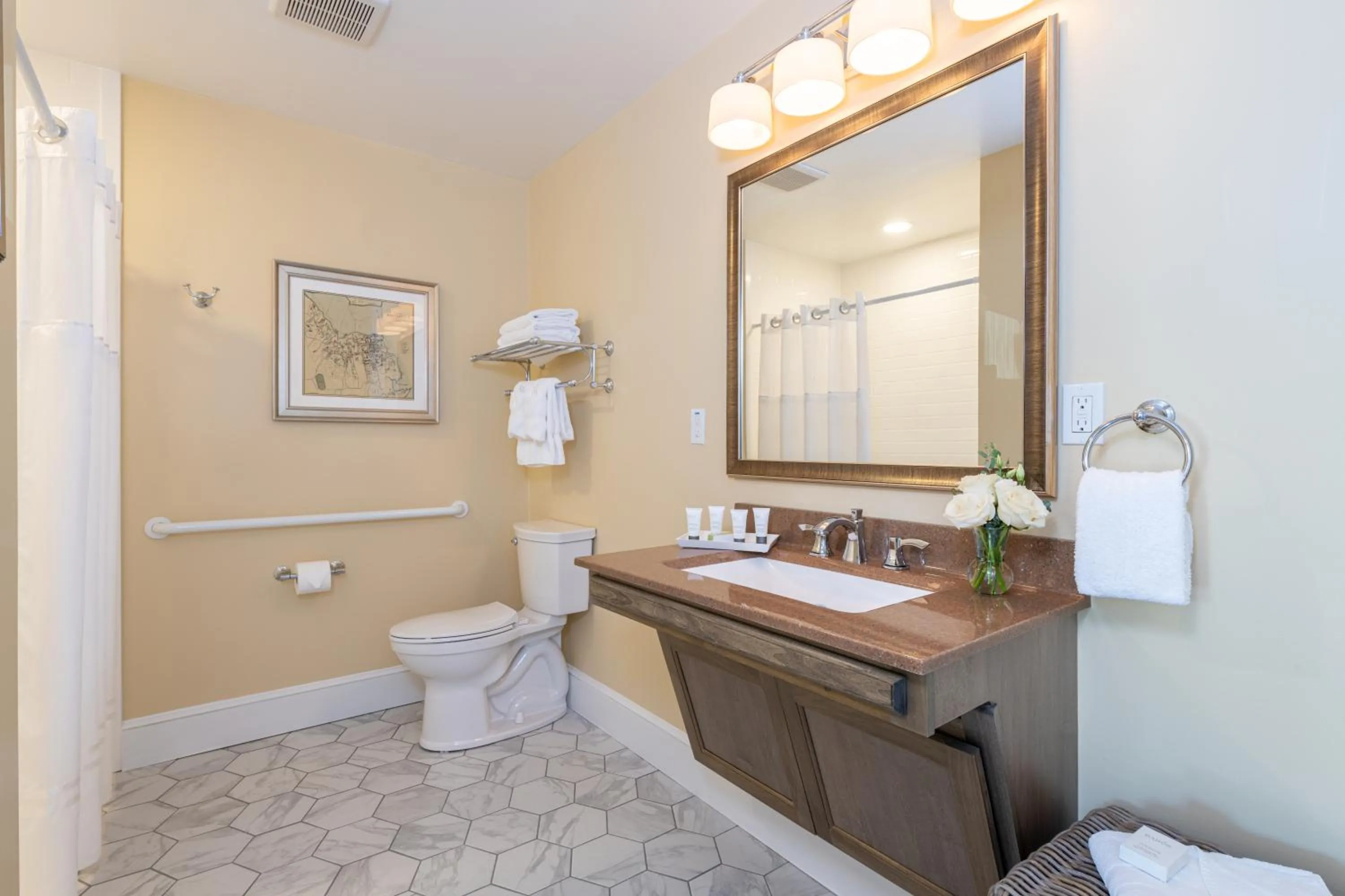Toilet in Bar Harbor Inn and Spa