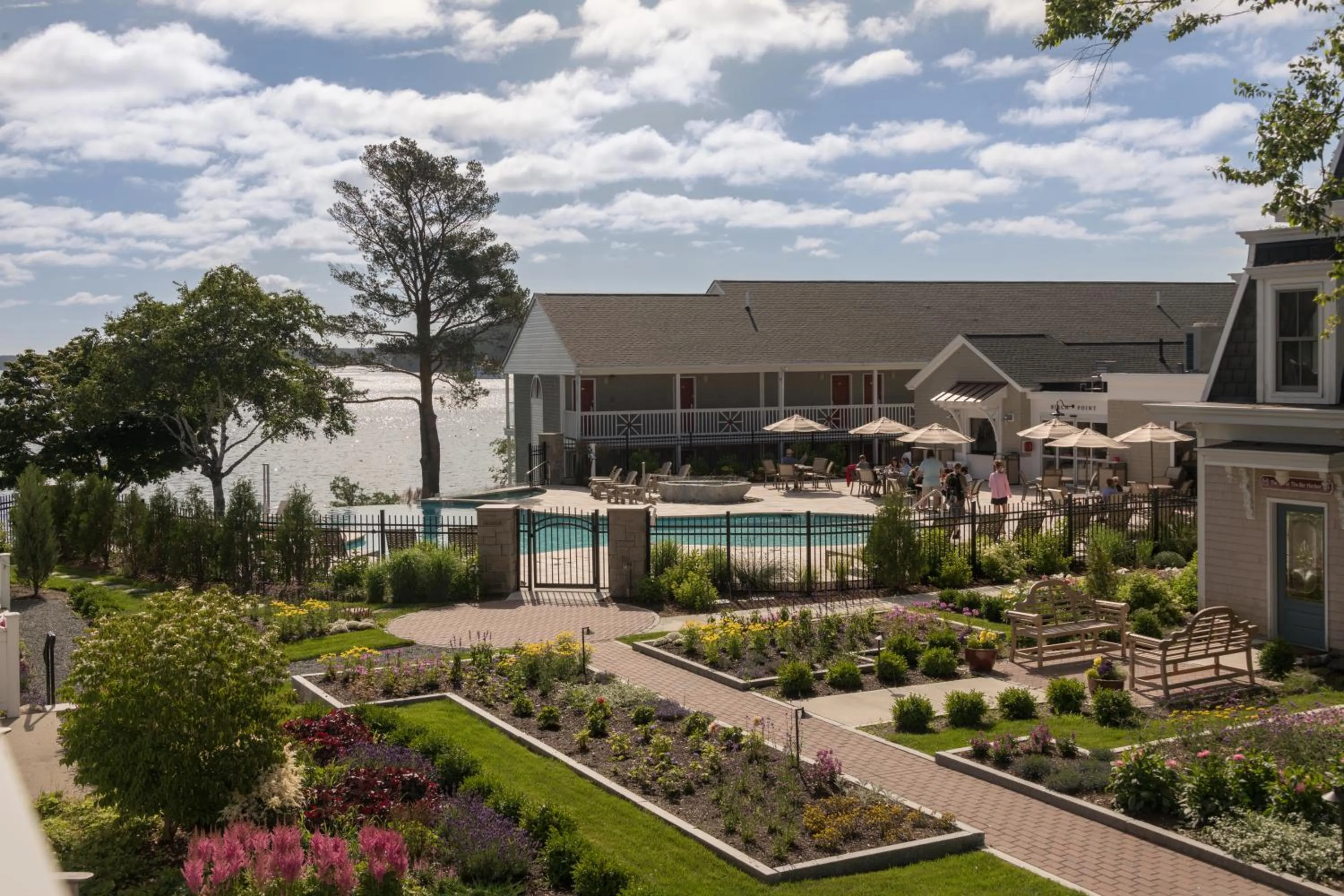 Garden view in Bar Harbor Inn and Spa
