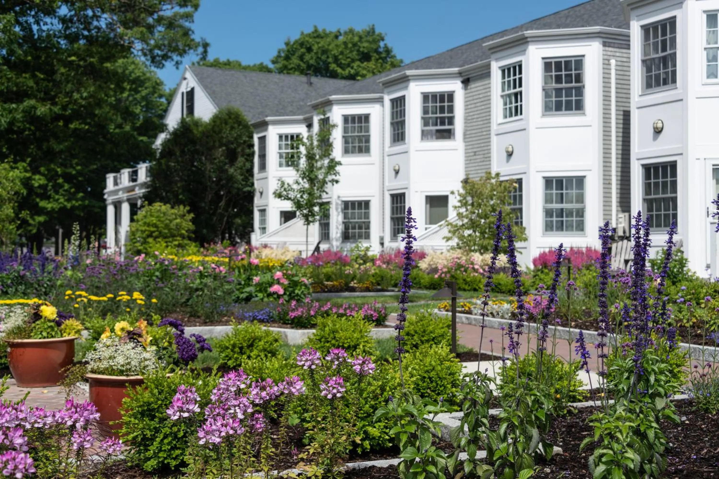 Garden view in Bar Harbor Inn and Spa