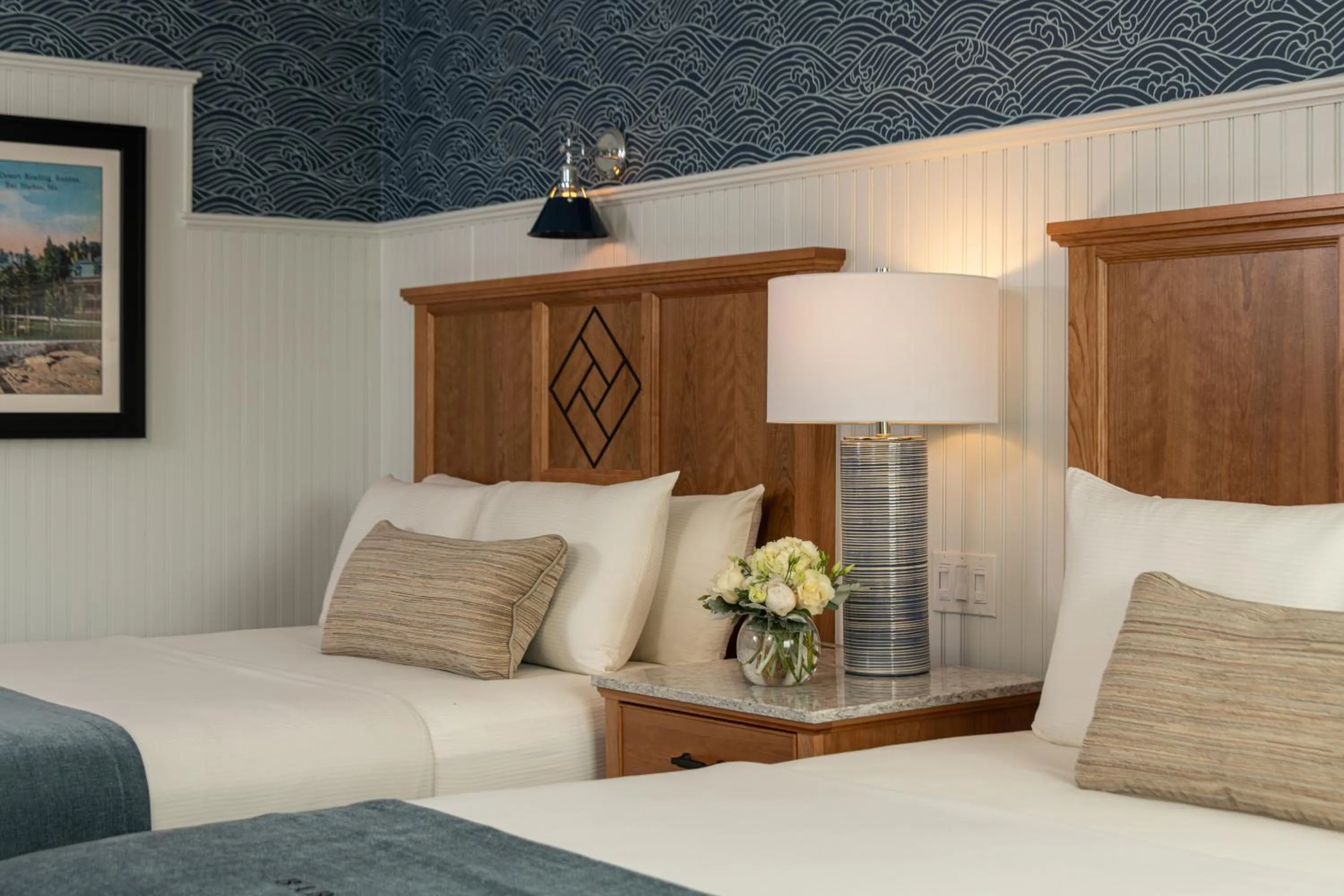 Bed in Bar Harbor Inn and Spa