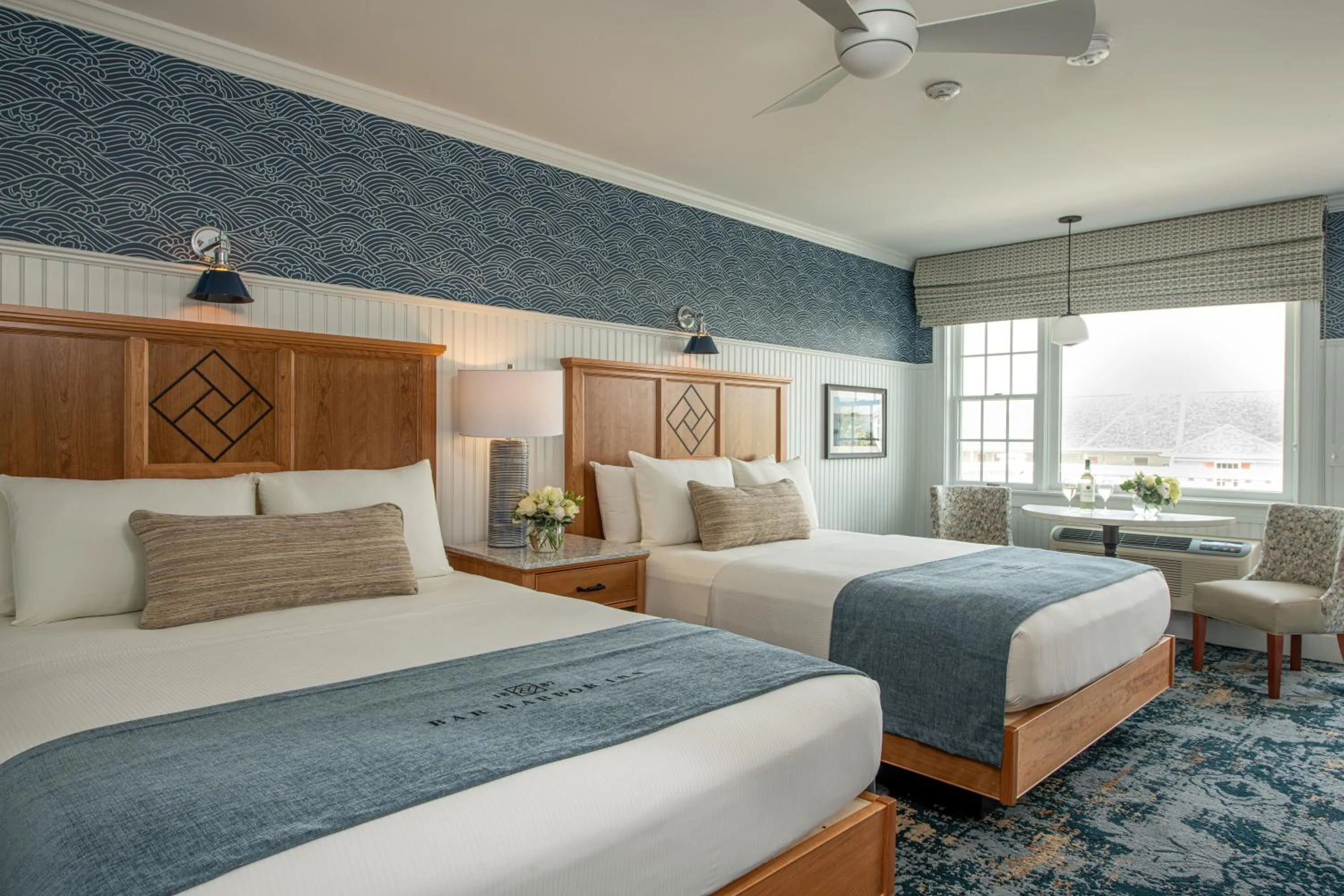 Bed in Bar Harbor Inn and Spa