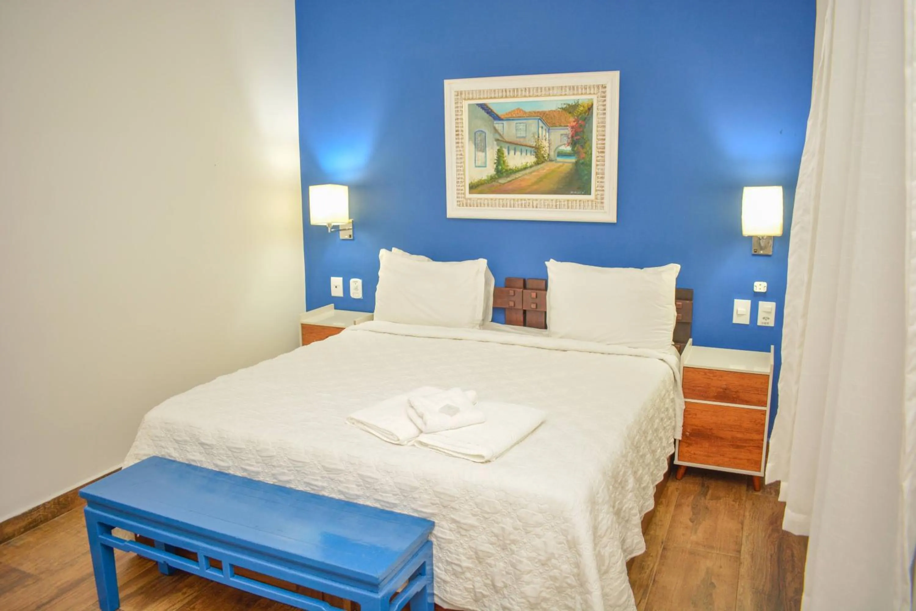 Bed in Pousada da Prainha