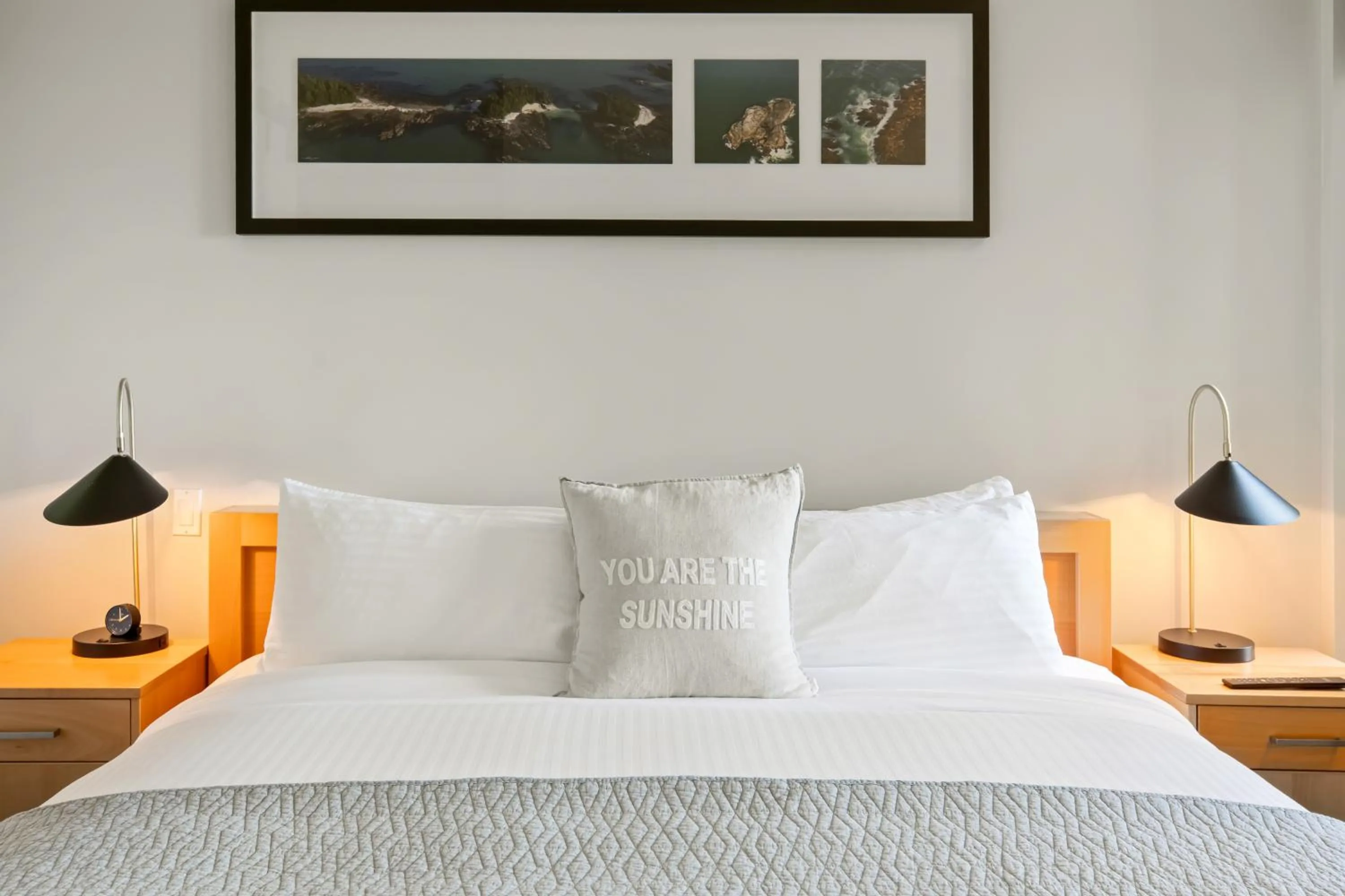 Bed in Black Rock Oceanfront Resort