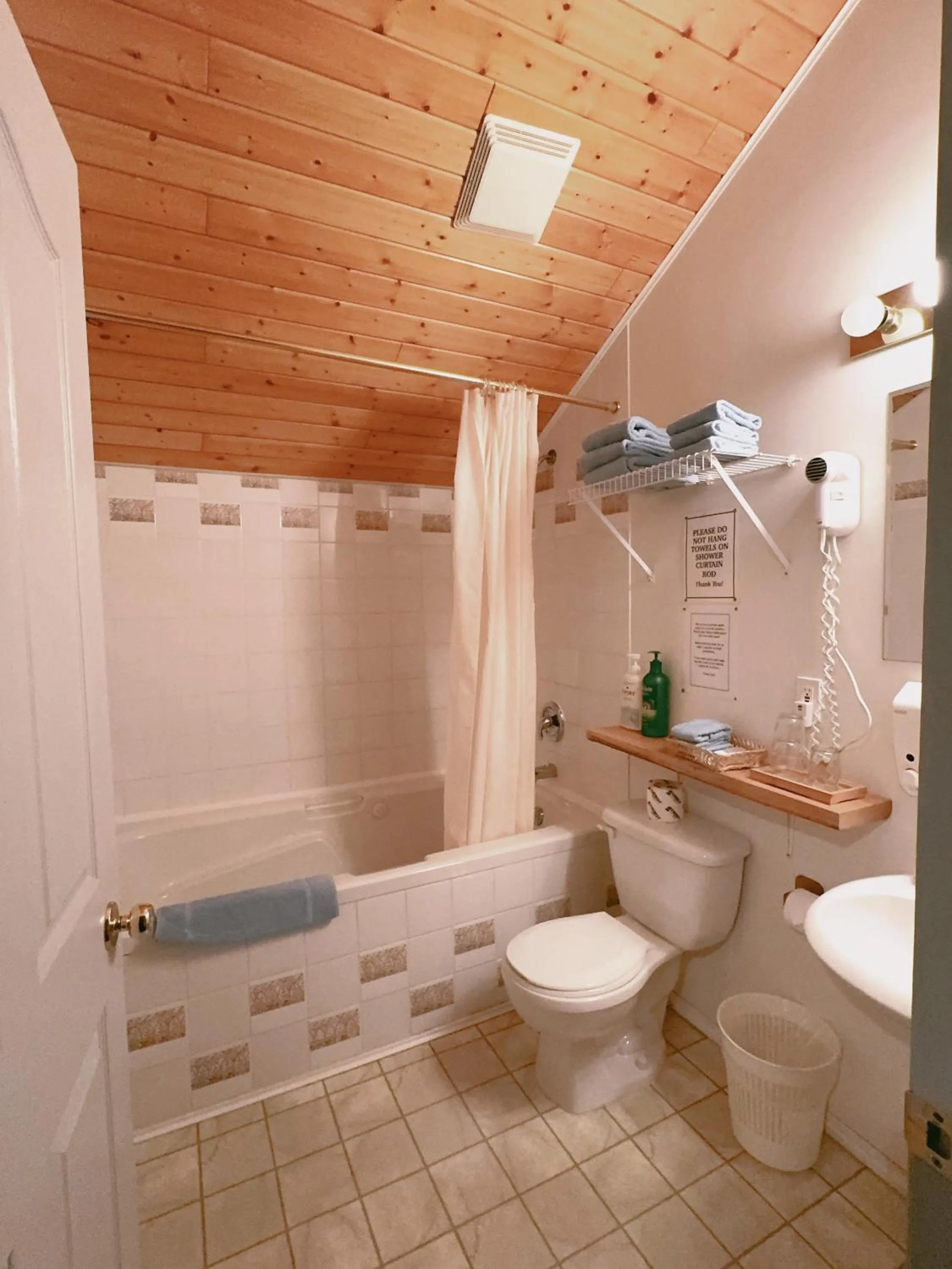 Shower in Alpine Meadows Lodge