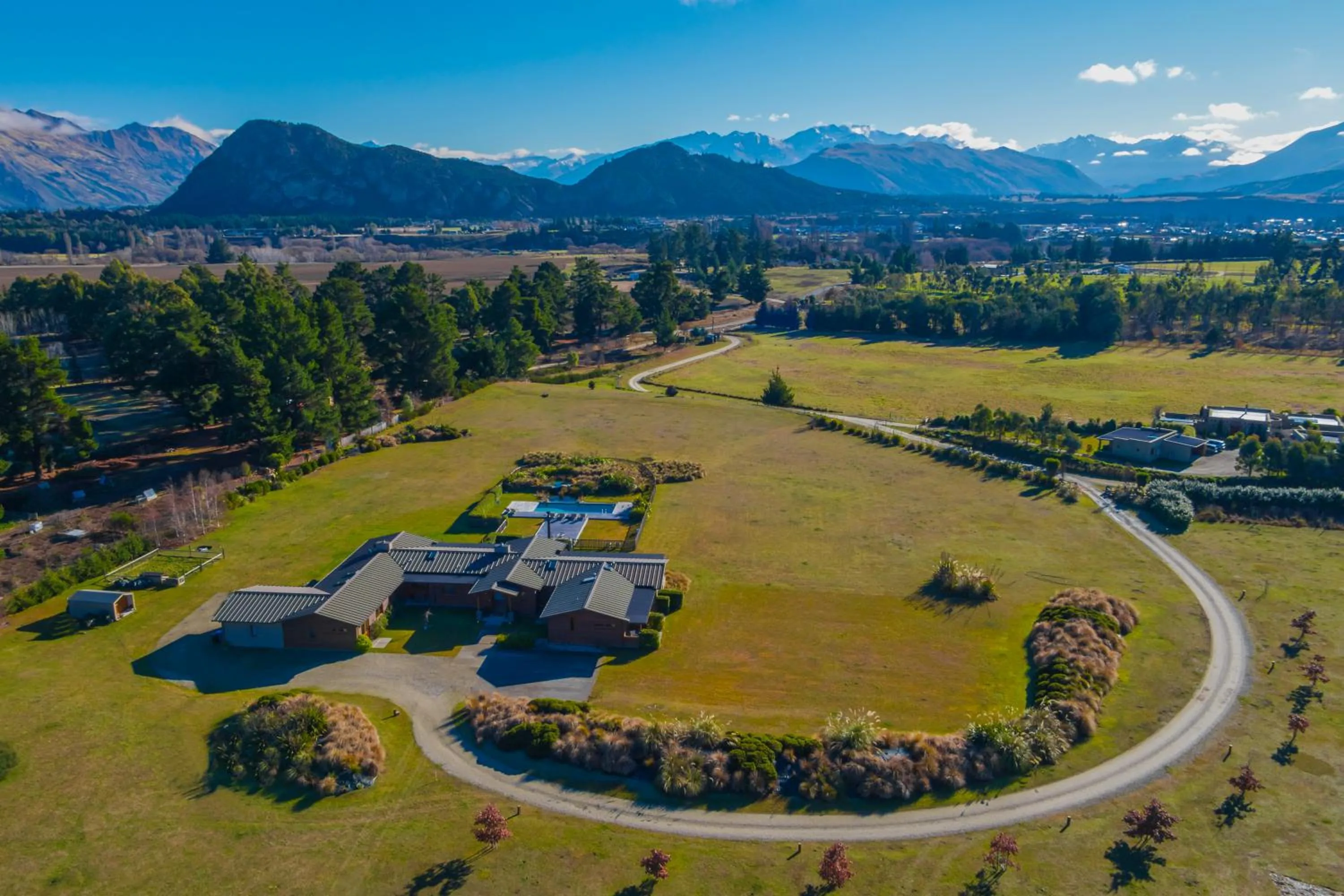 Bird's-eye View in Wanaka Haven Lodge Accommodation