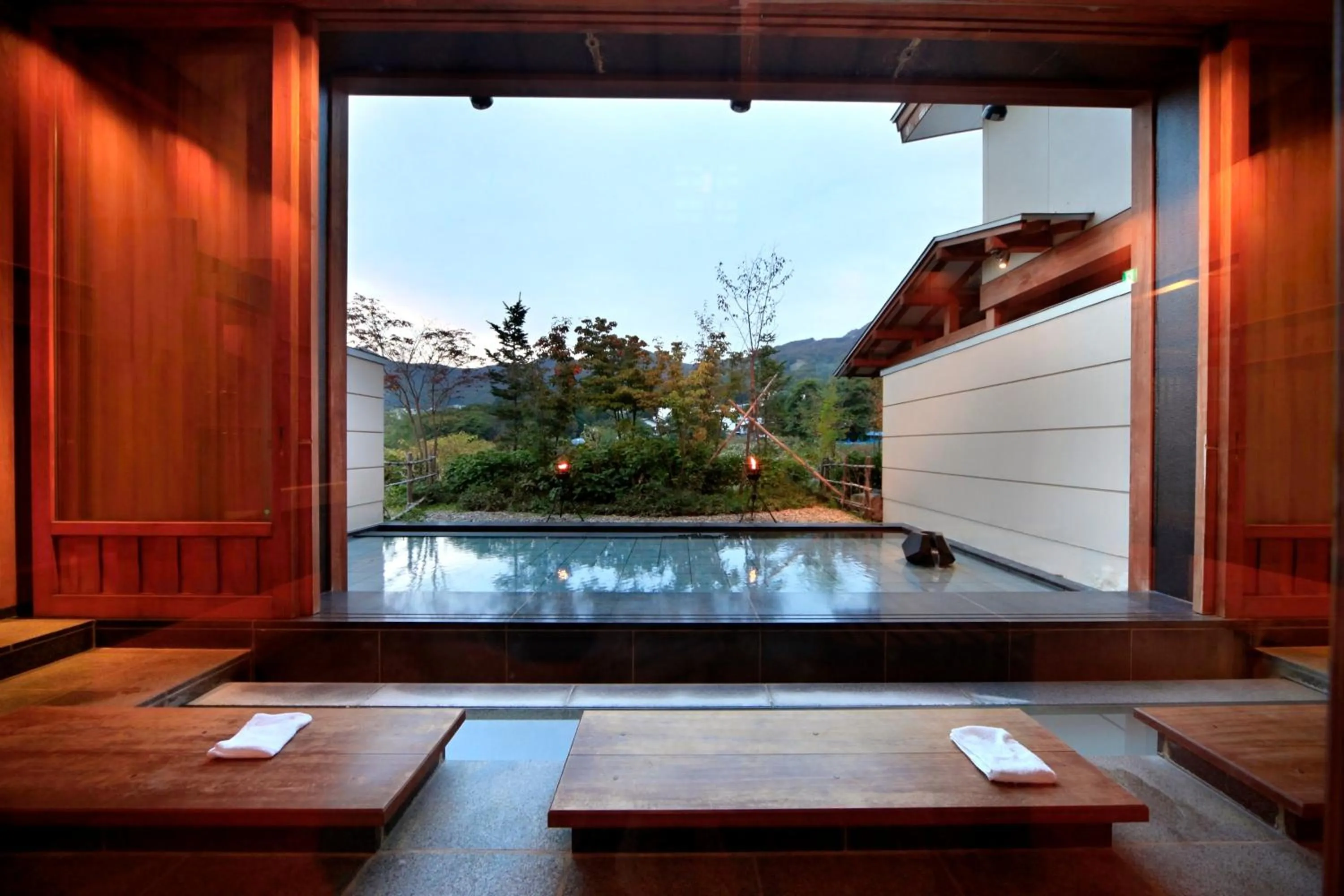 Hot Spring Bath in Zao Shiki no Hotel