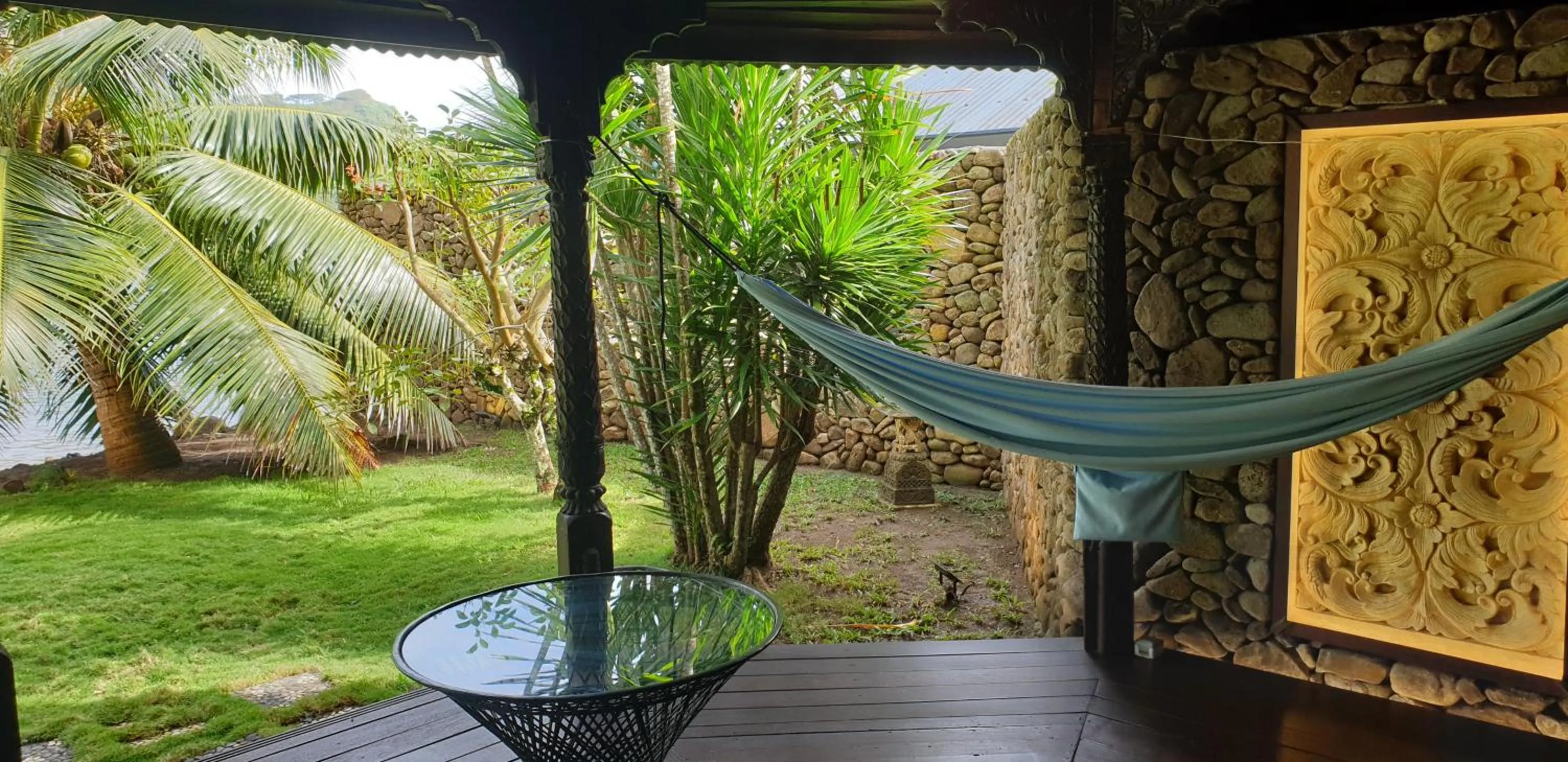 Patio in Robinson's Cove Villas