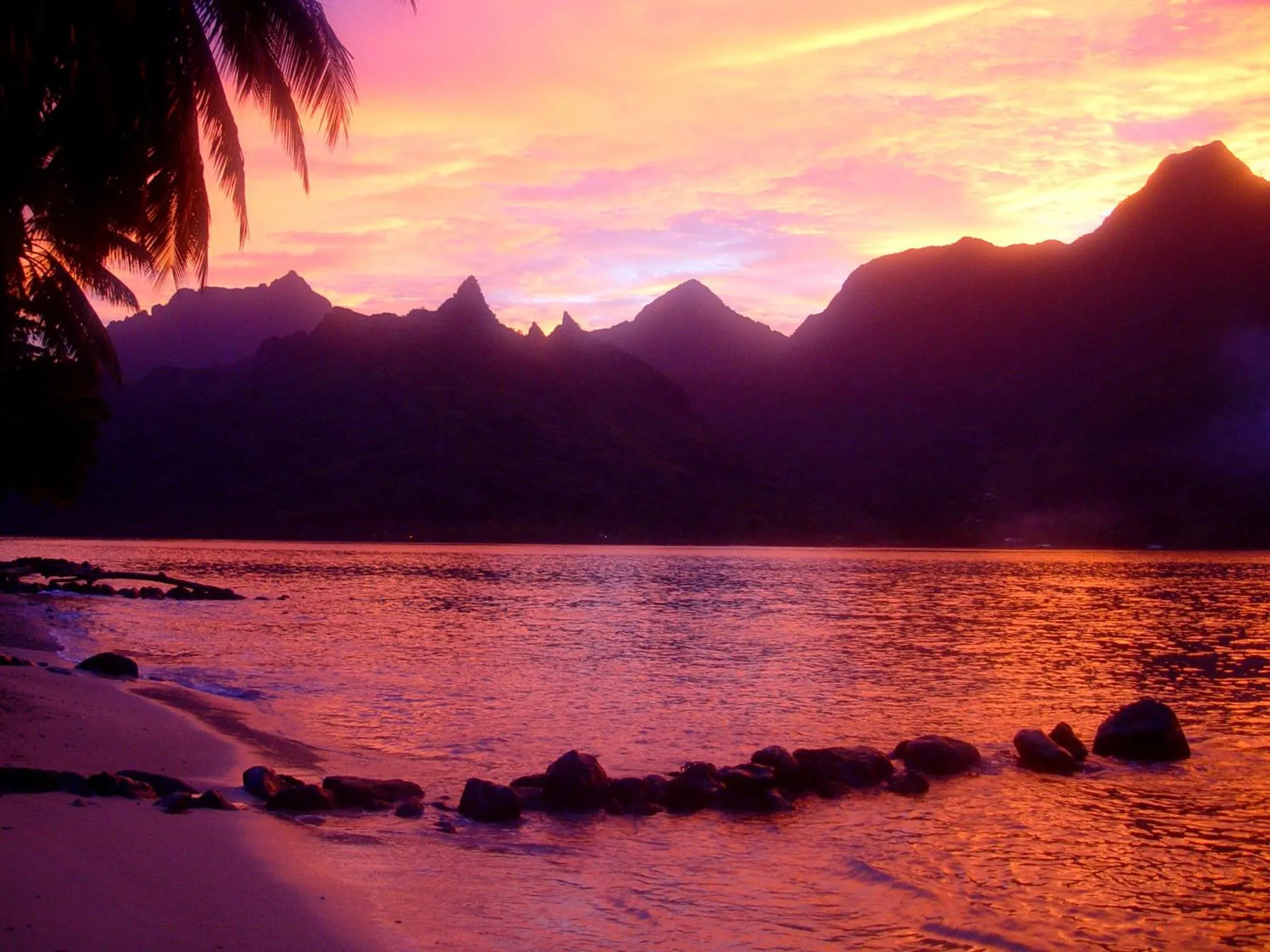 Sunset in Robinson's Cove Villas