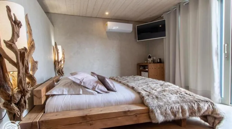 Photo of the whole room, Bed in Le Paon Bleu Annecy Poisy