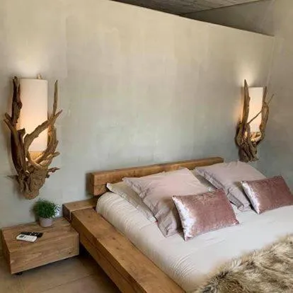 Bed in Le Paon Bleu Annecy Poisy