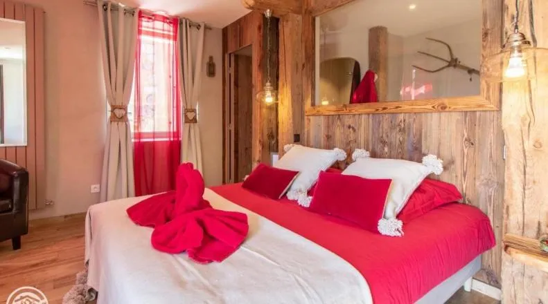 Bed in Le Paon Bleu Annecy Poisy