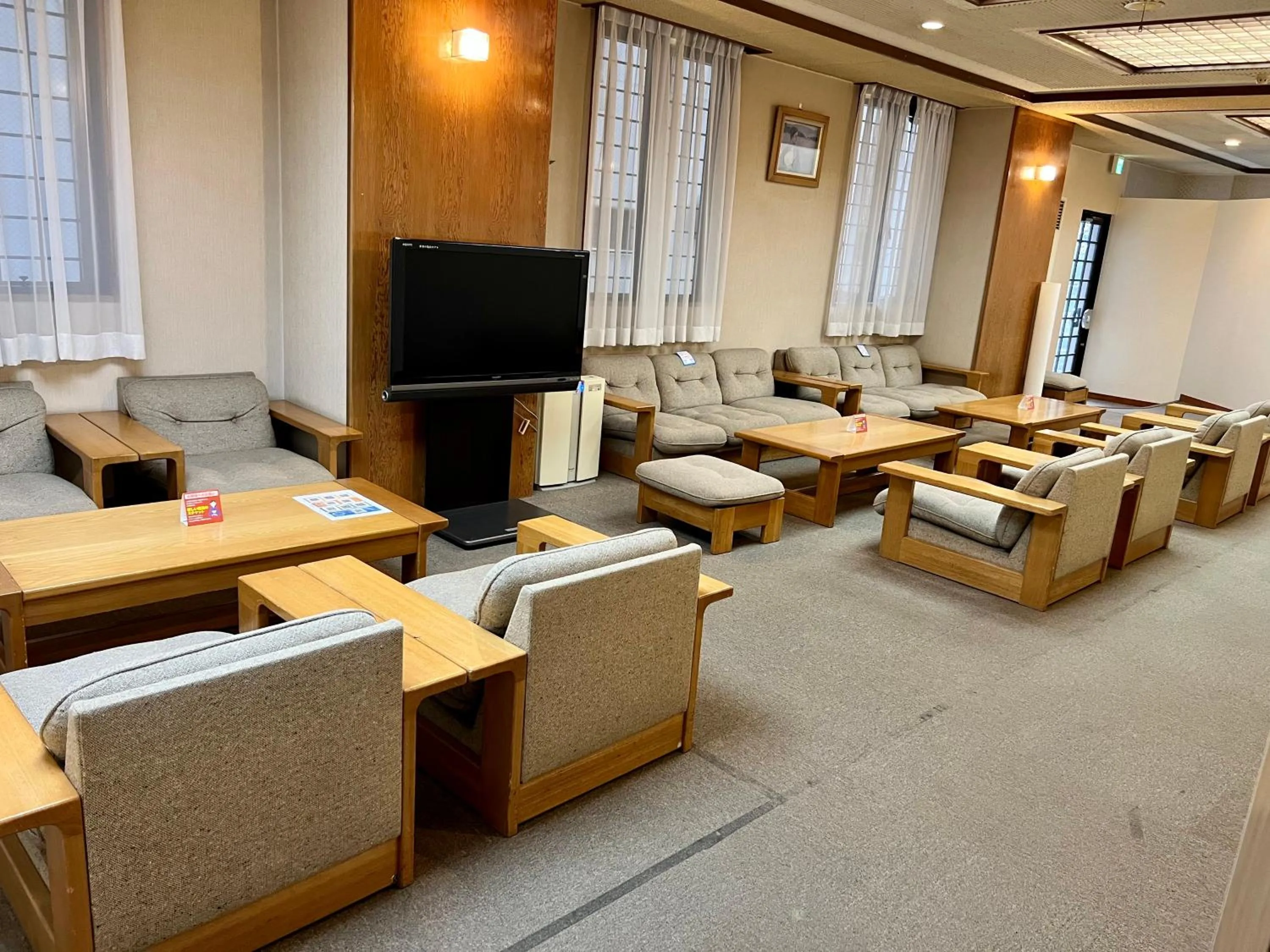 Seating area in Ryokan Kousen Kazeya Group