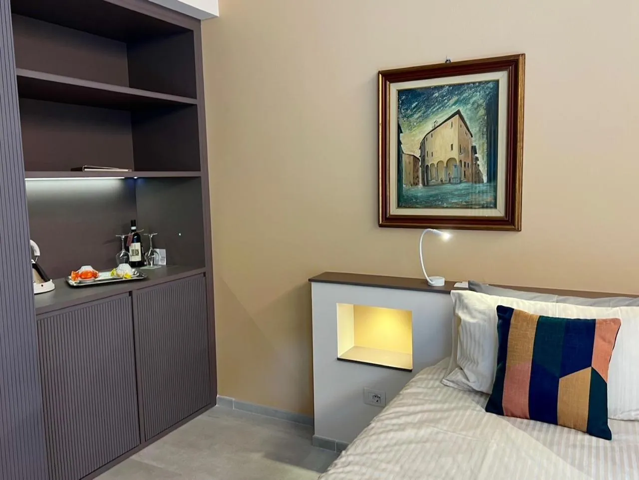 Bed in Villa Costantina with heated POOL