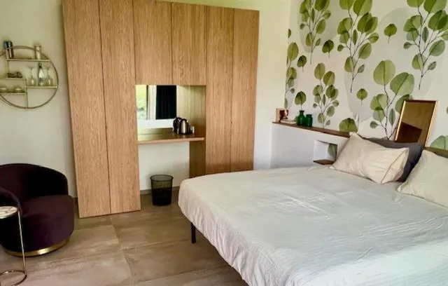 Bed in Villa Costantina with heated POOL